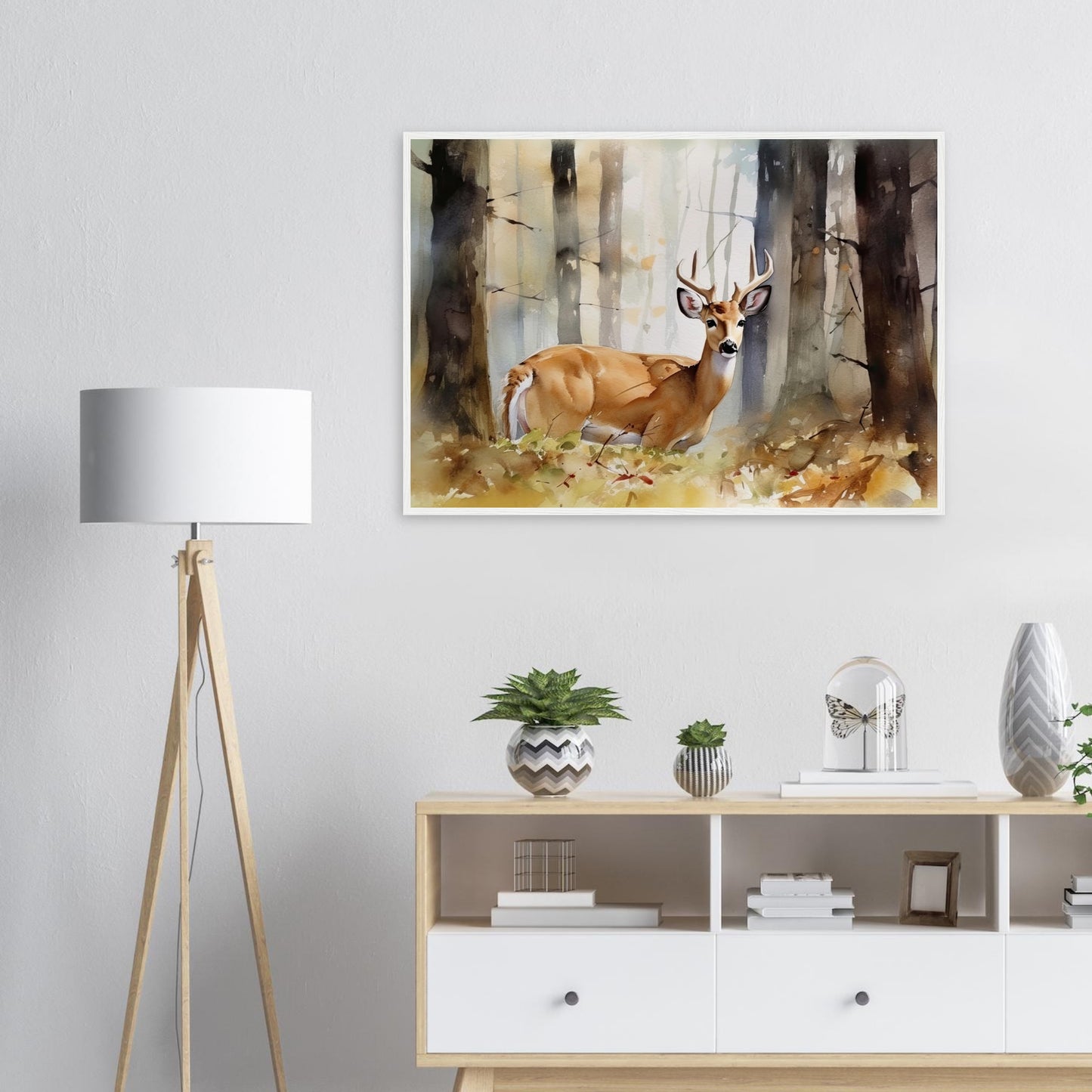 Natürliche Anmut, Poster mit Holzrahmen - Stiersbeste