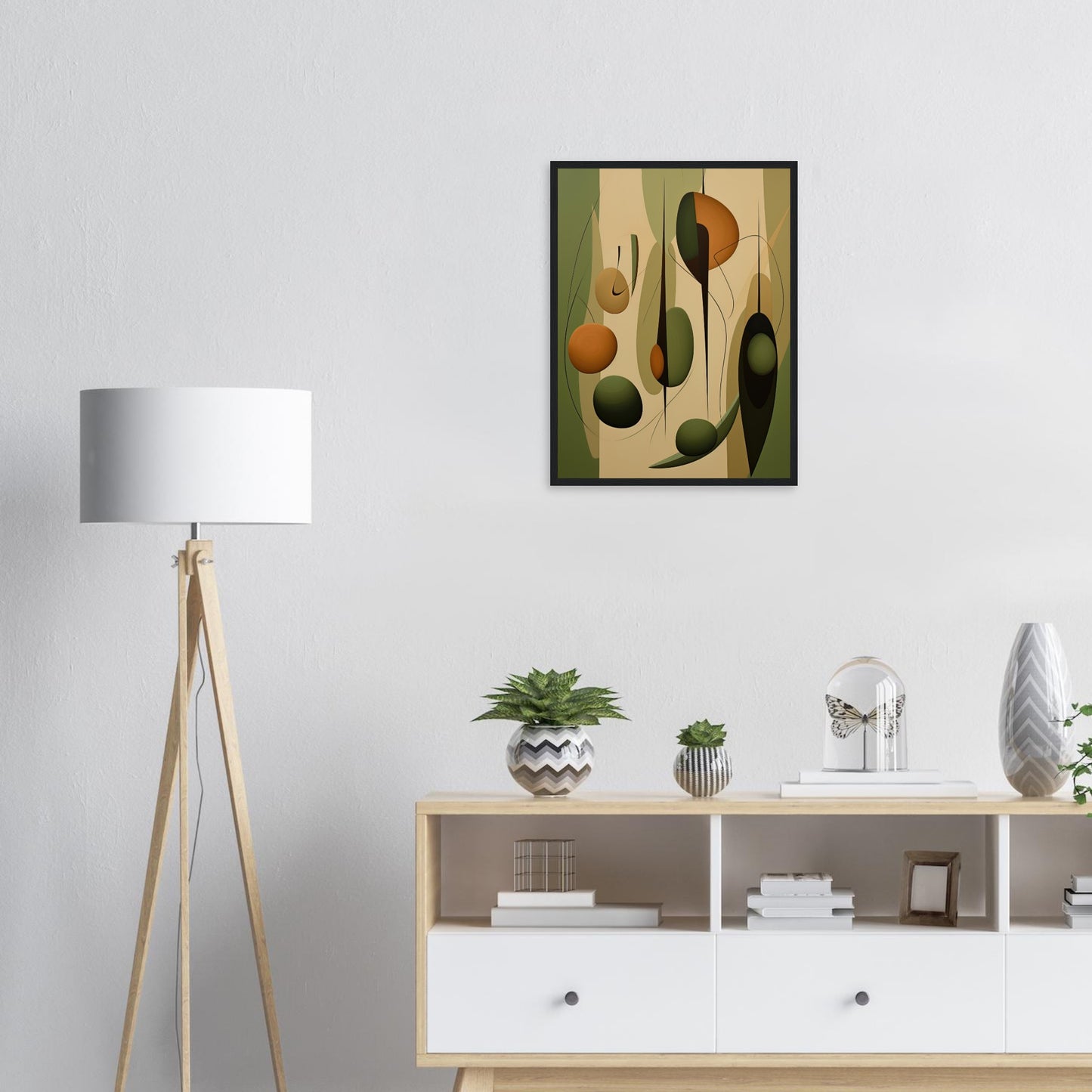 Grüne Synthese, Poster mit Holzrahmen - Stiers Beste