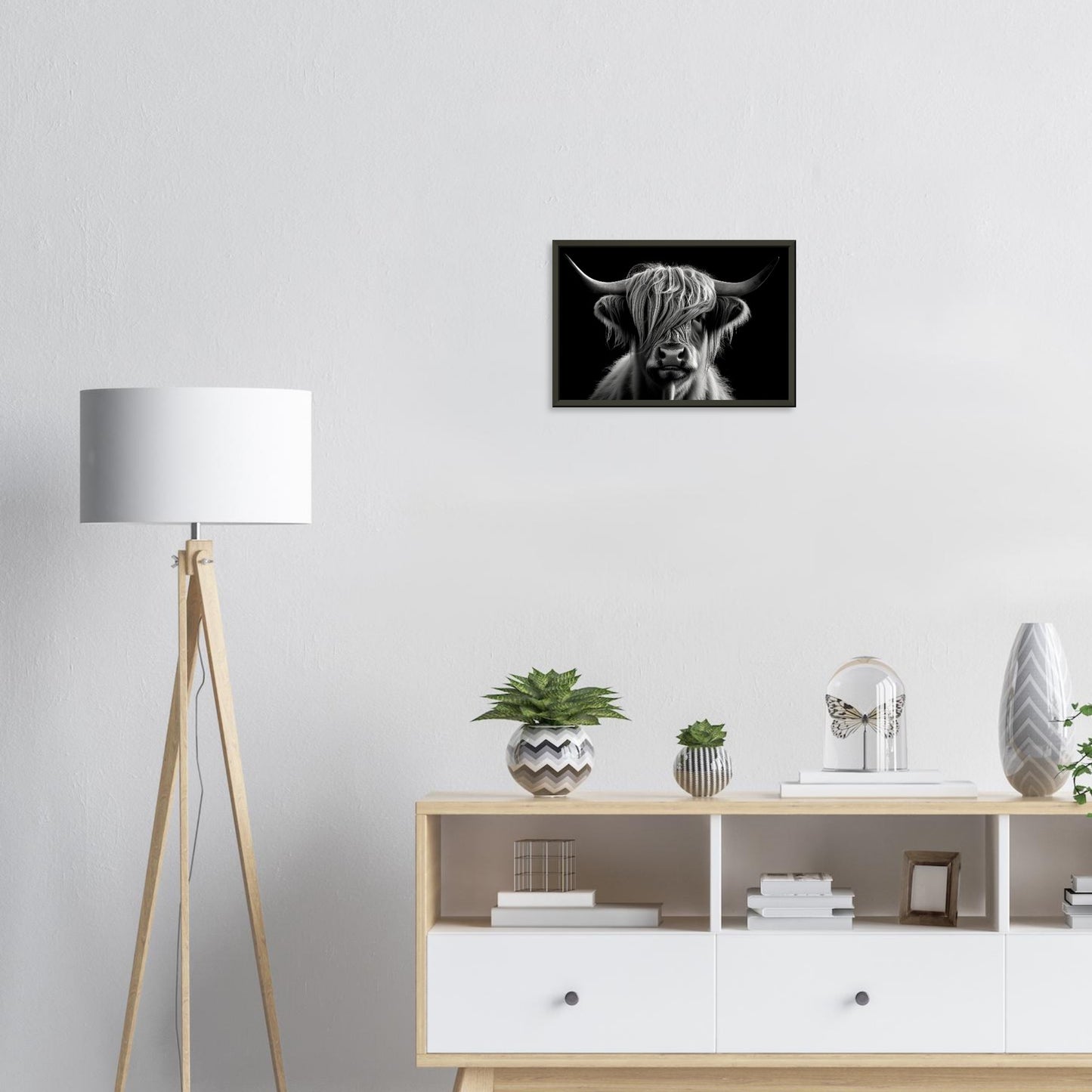 Hochlandgeflüster, Poster mit Alurahmen - Stiersbeste