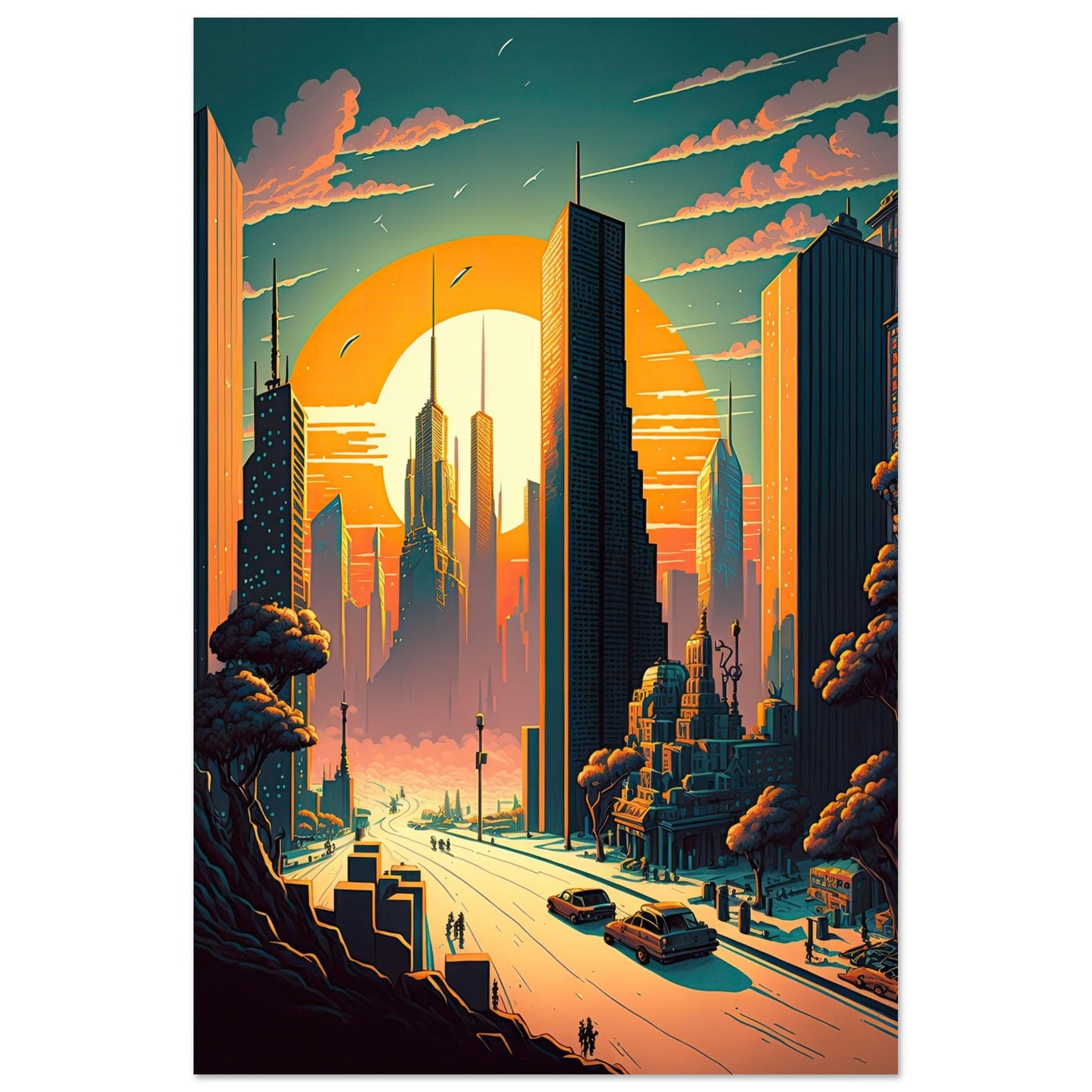 Futuristischer Sunset - Stiersbeste