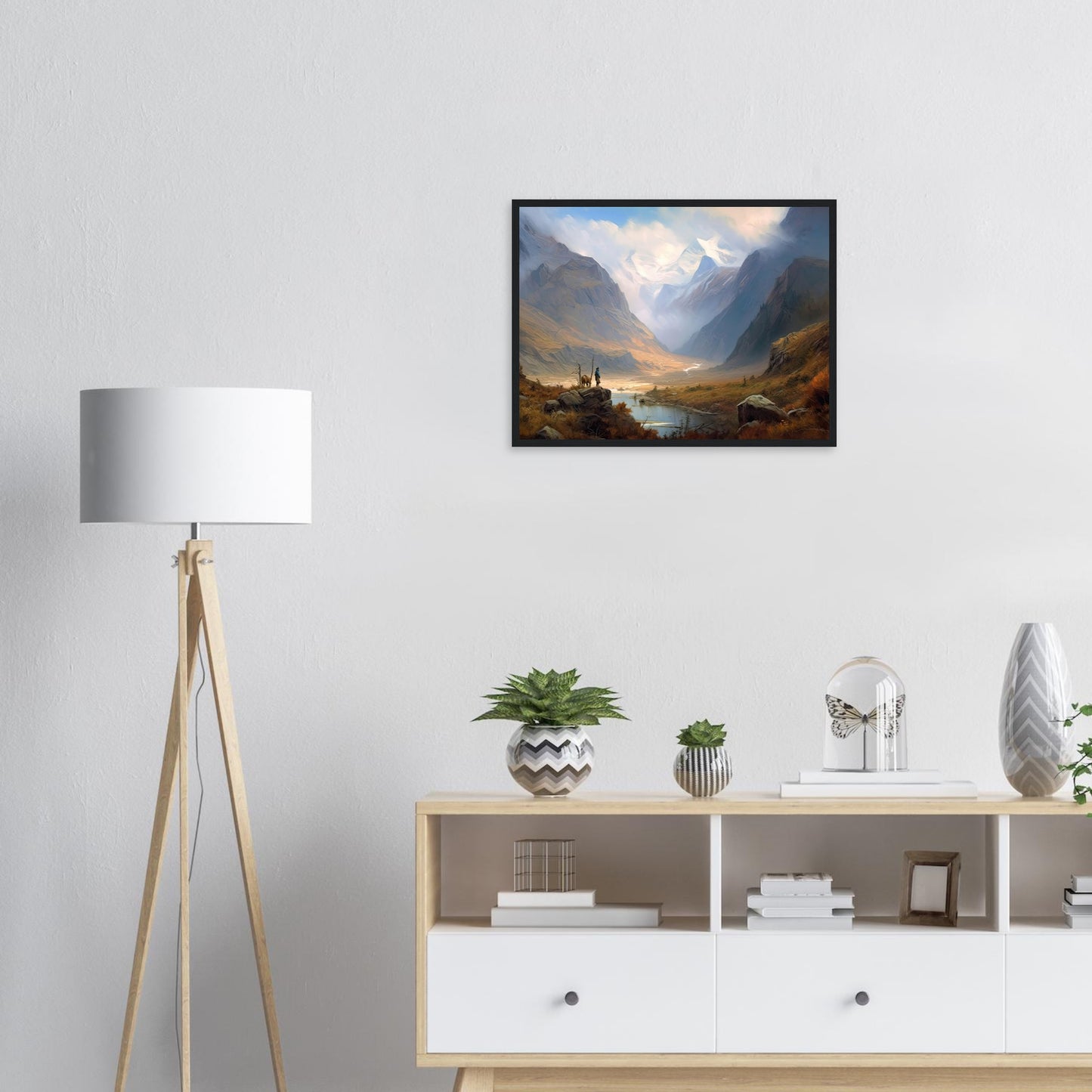 Mongolische Abenteuer, Poster mit Holzrahmen - Stiersbeste