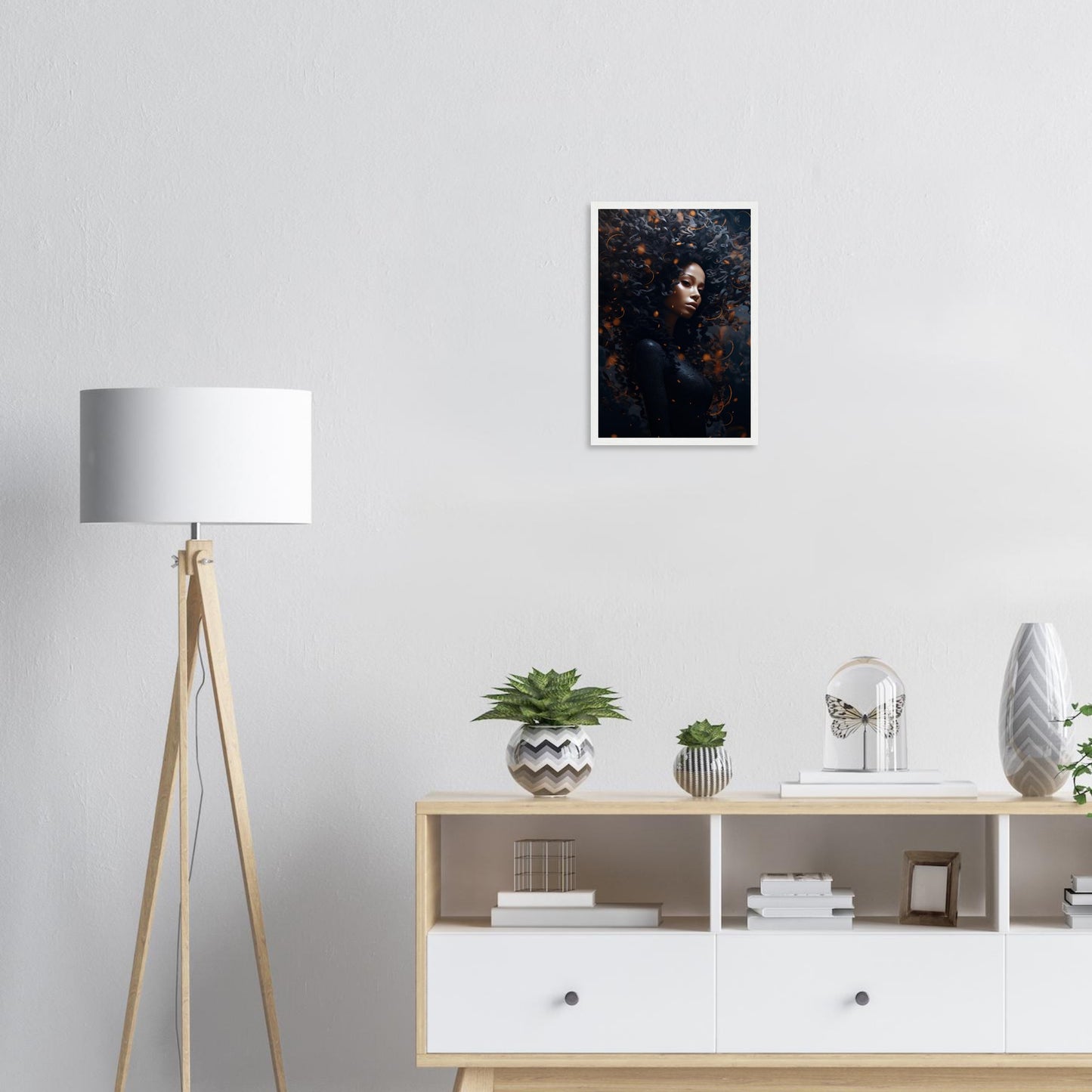 Golden Dark, Poster mit Holzrahmen - Stiers Beste
