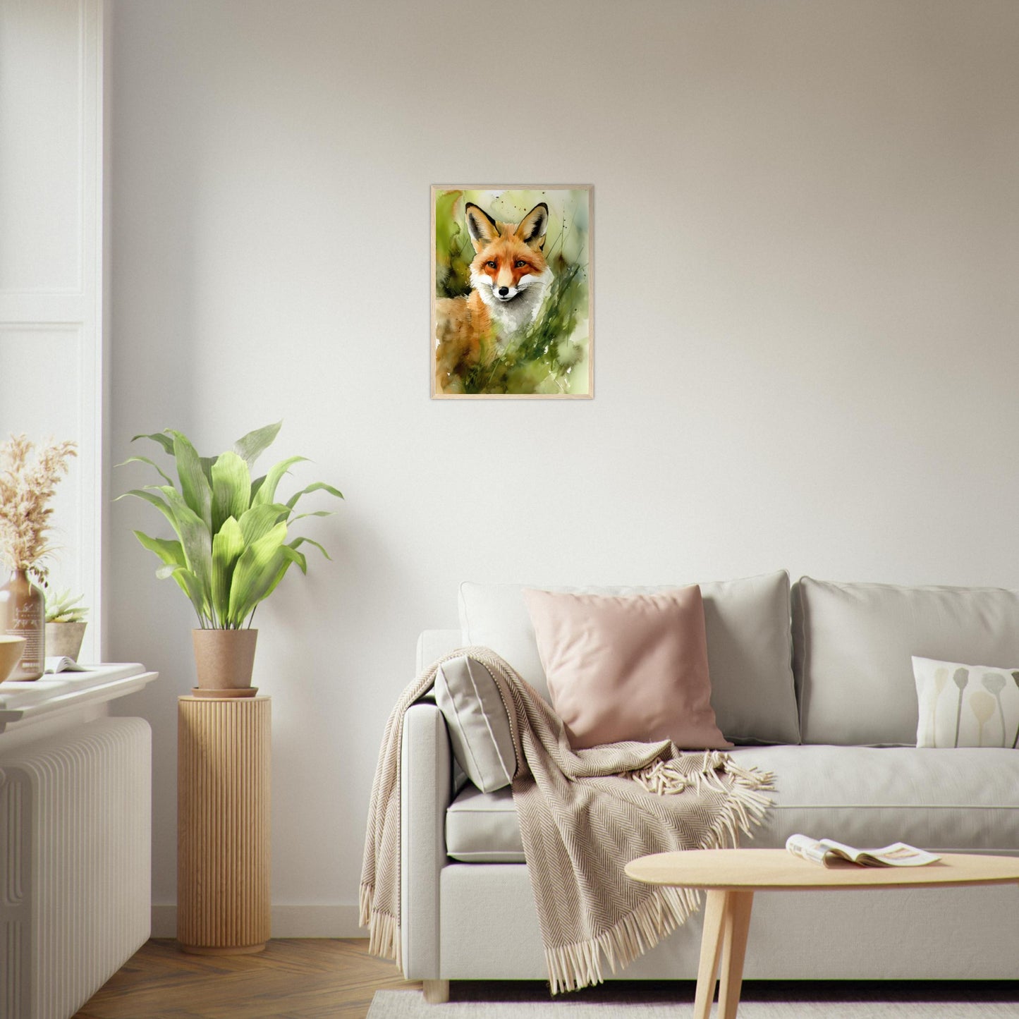 In den Augen des Fuchses, Poster mit Holzrahmen - Stiersbeste