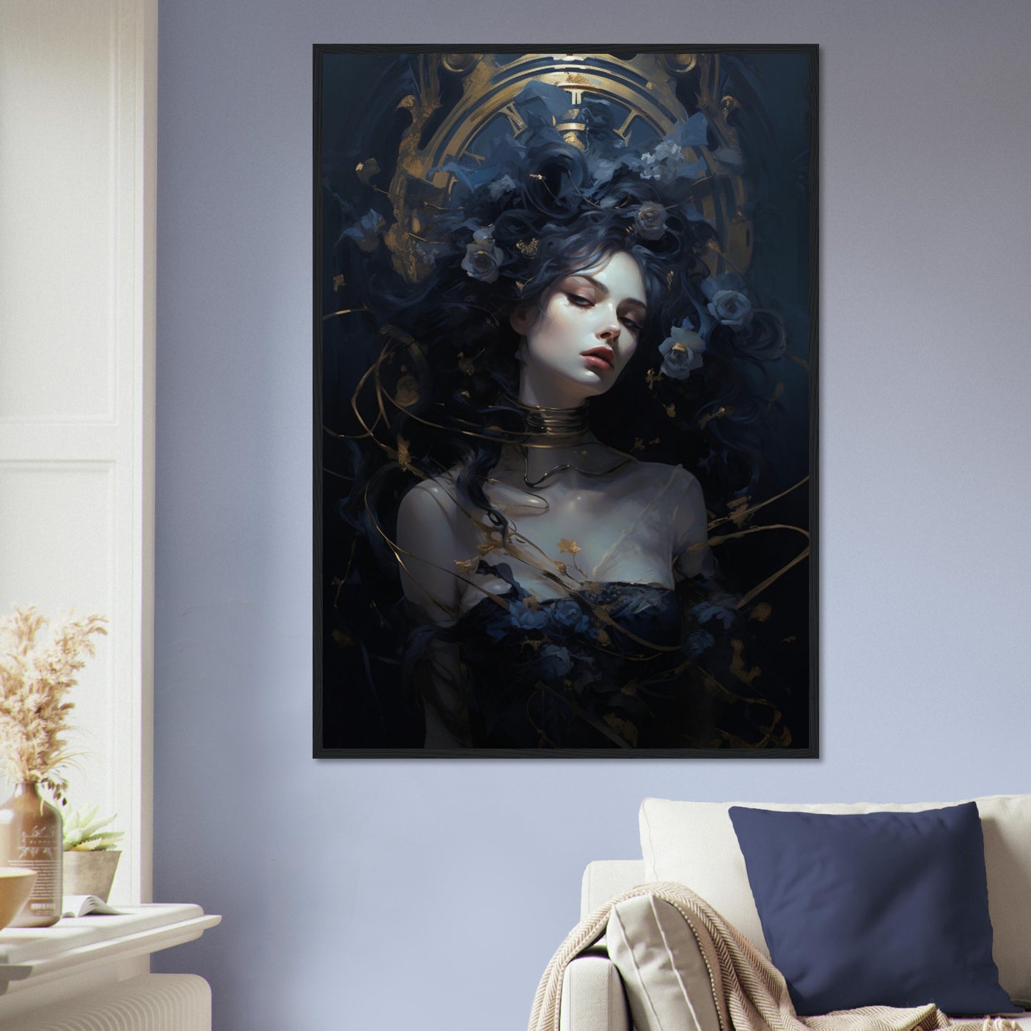 Lady Clock, Poster mit Holzrahmen - Stiers Beste