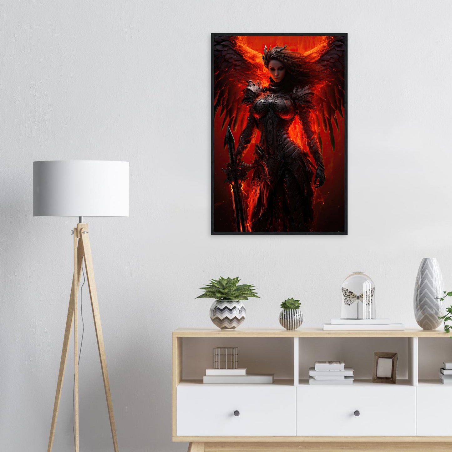 Angel of Blood, Poster mit Holzrahmen - Stiers Beste