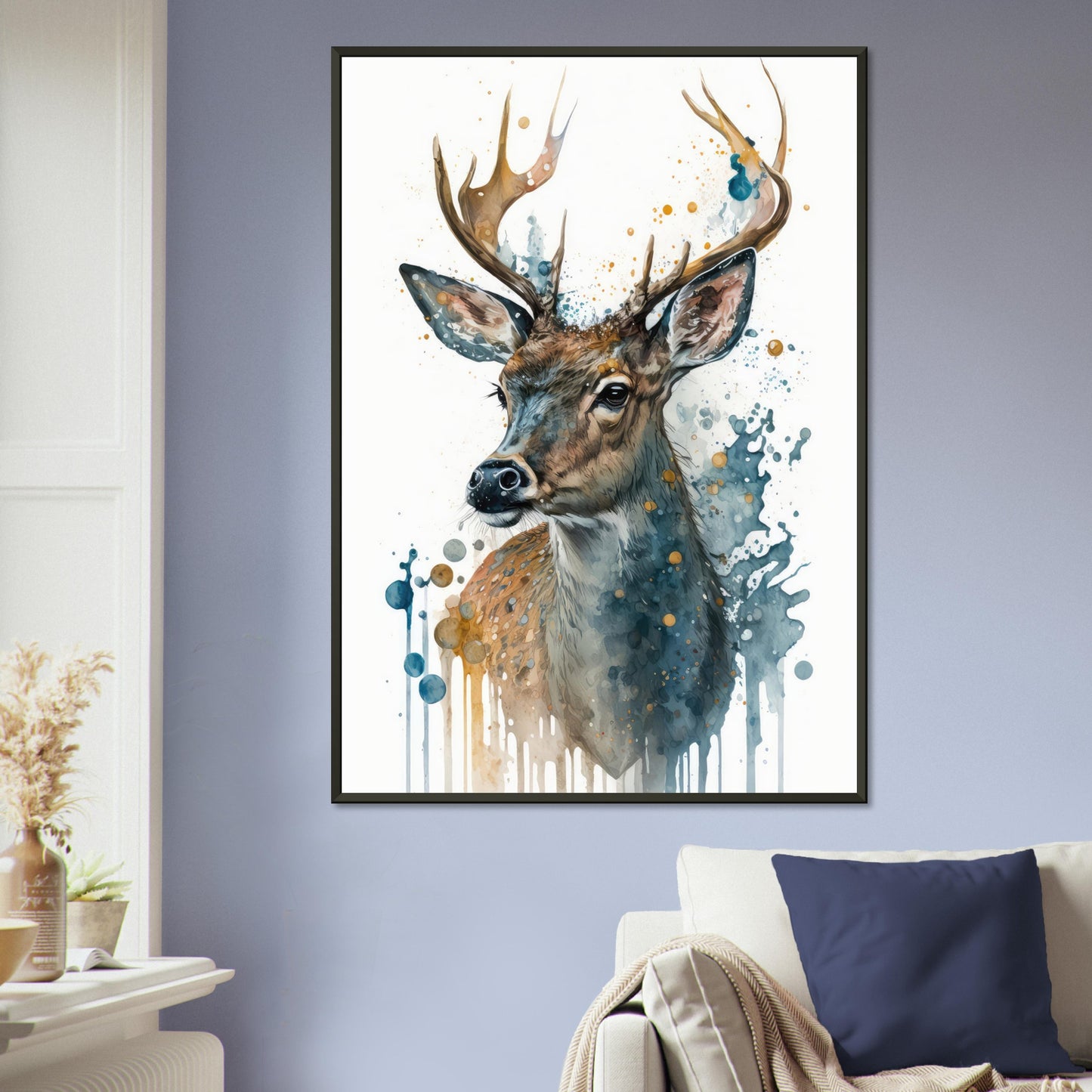 Lebendige Wildvisionen, Poster mit Alurahmen - Stiersbeste