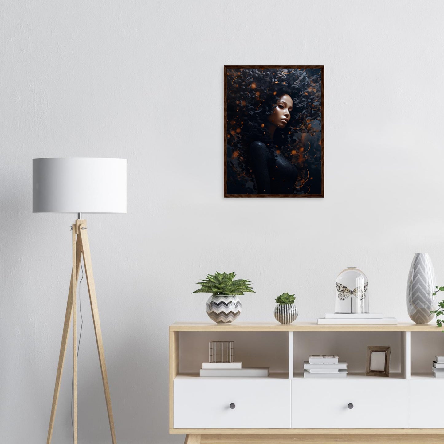 Golden Dark, Poster mit Holzrahmen - Stiers Beste