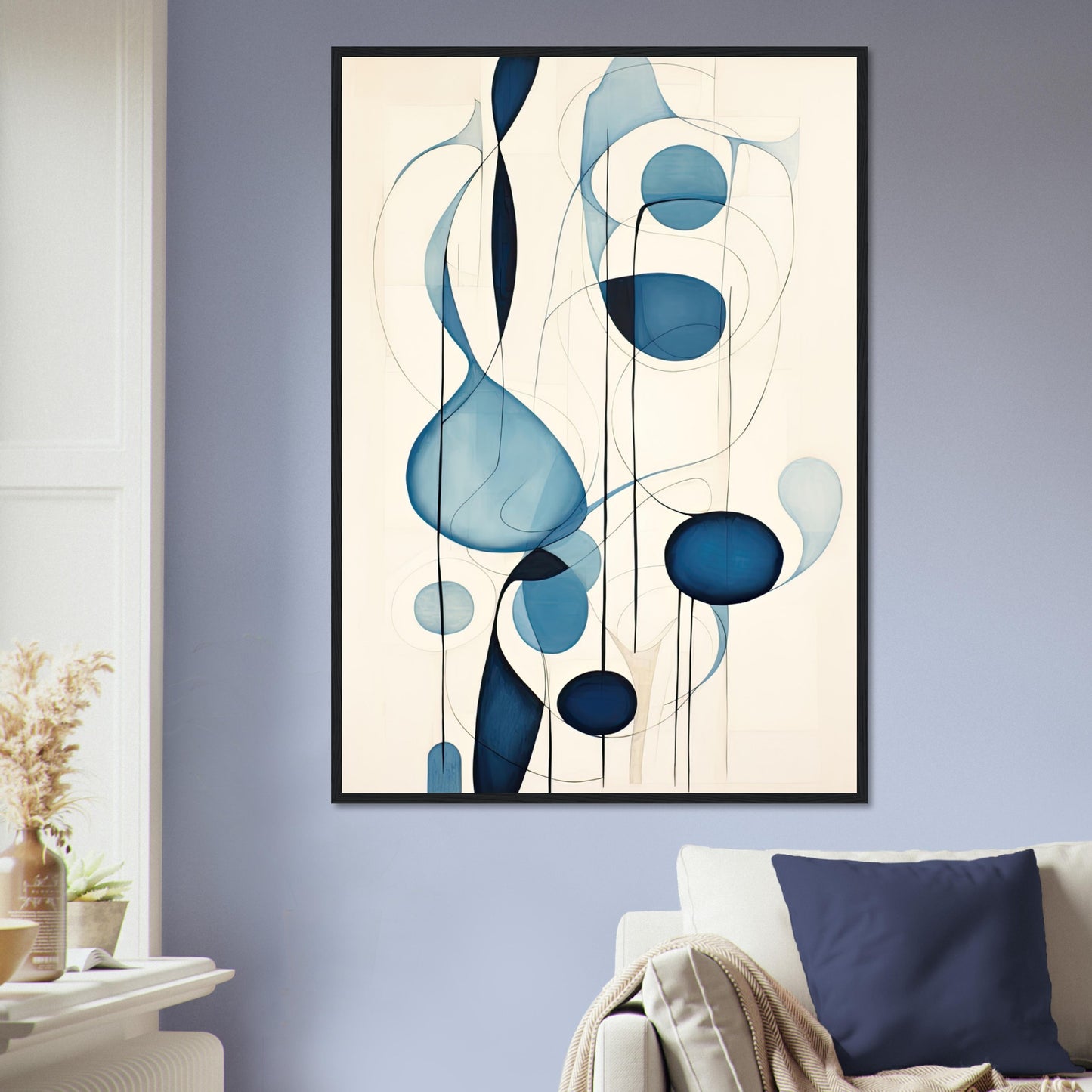 Blue Tear, Poster mit Holzrahmen - Stiers Beste