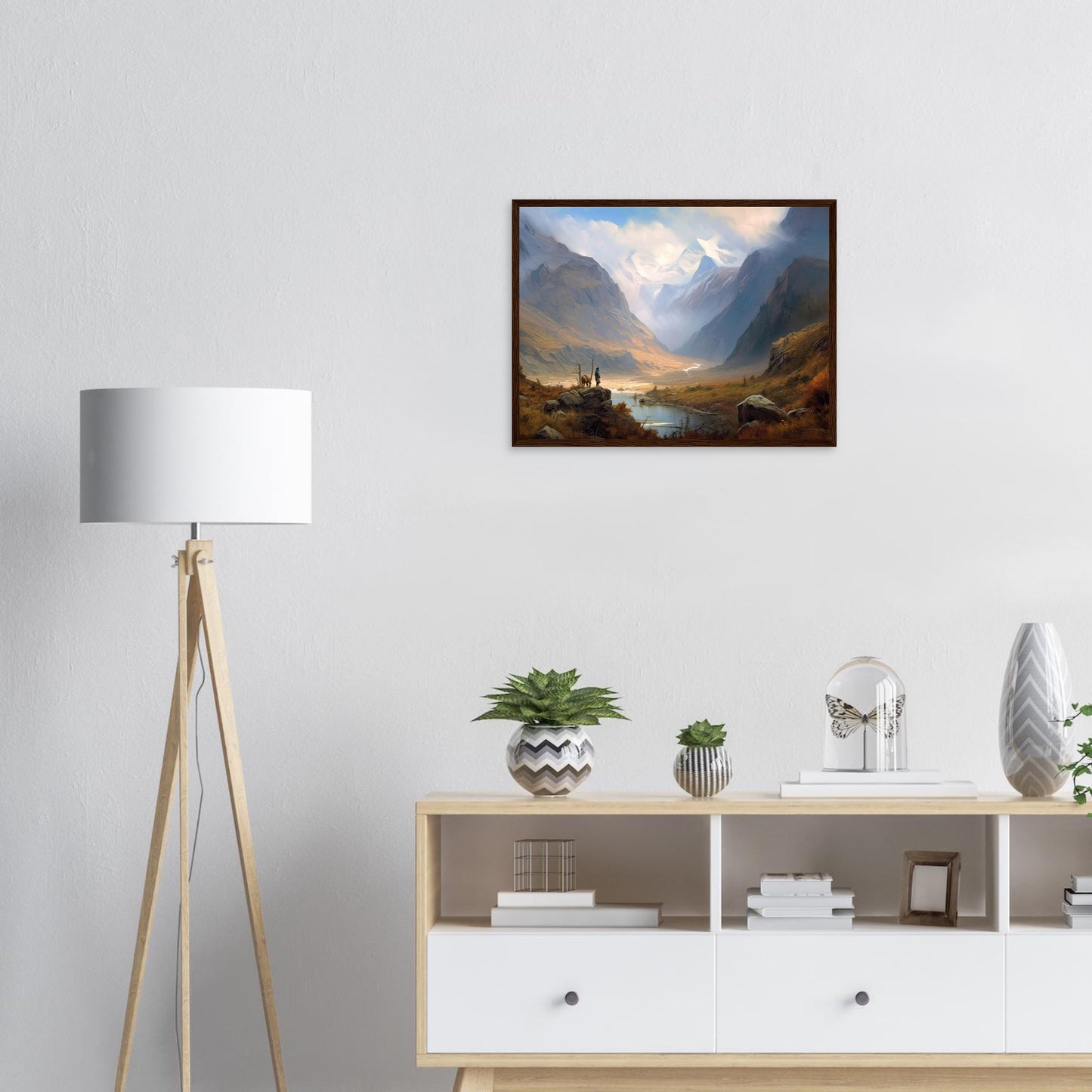 Mongolische Abenteuer, Poster mit Holzrahmen - Stiersbeste