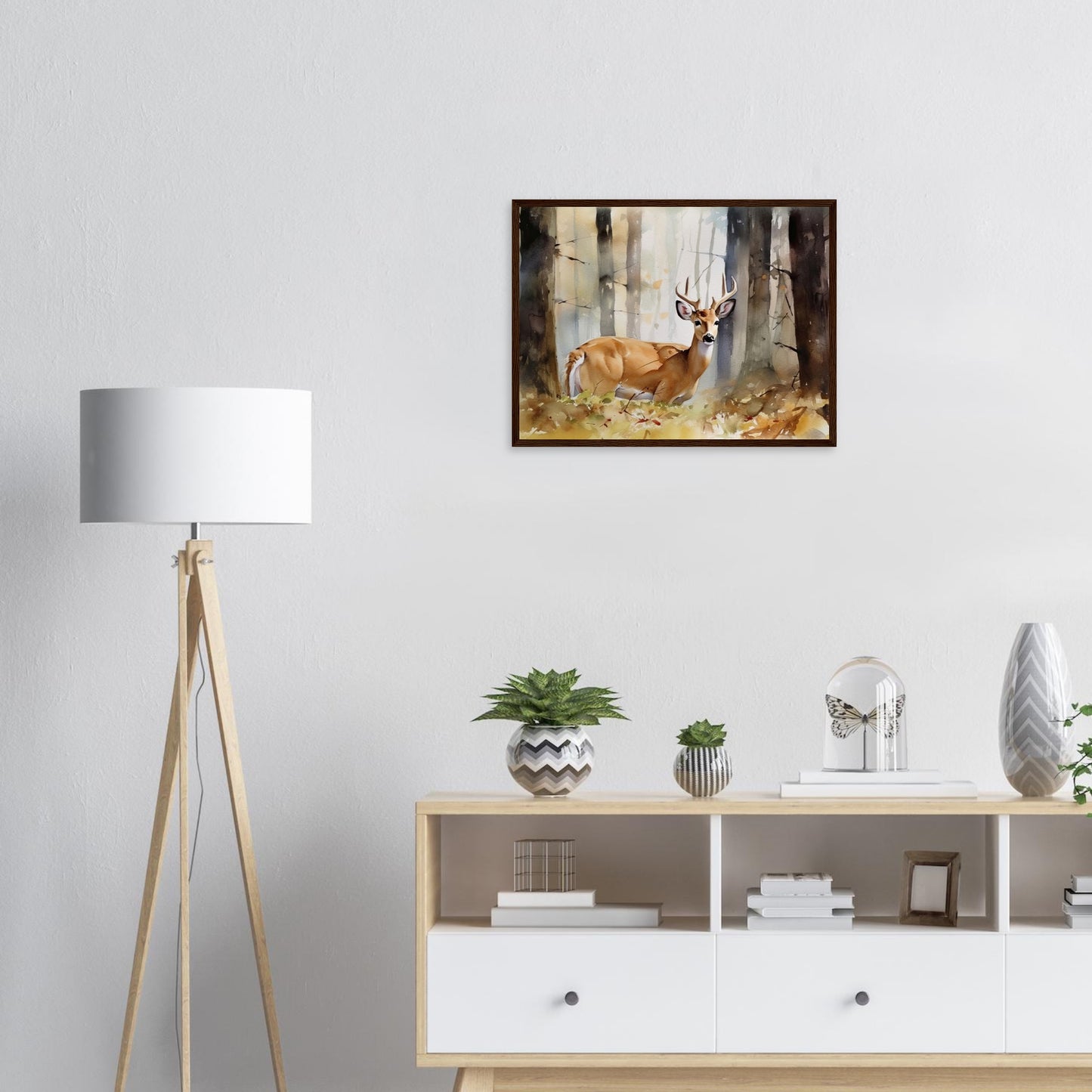 Natürliche Anmut, Poster mit Holzrahmen - Stiersbeste