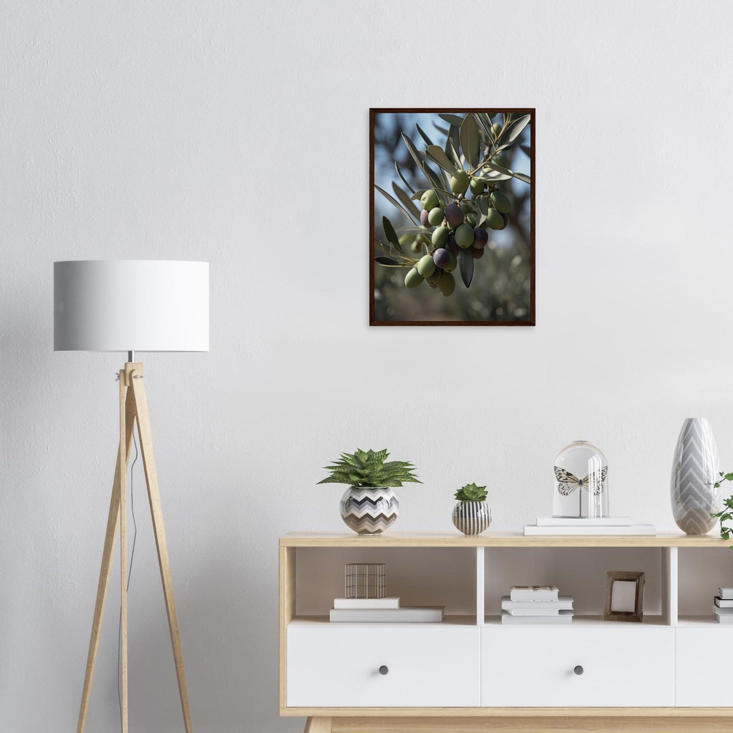 Olivenpracht, Poster mit Holzrahmen - Stiers Beste