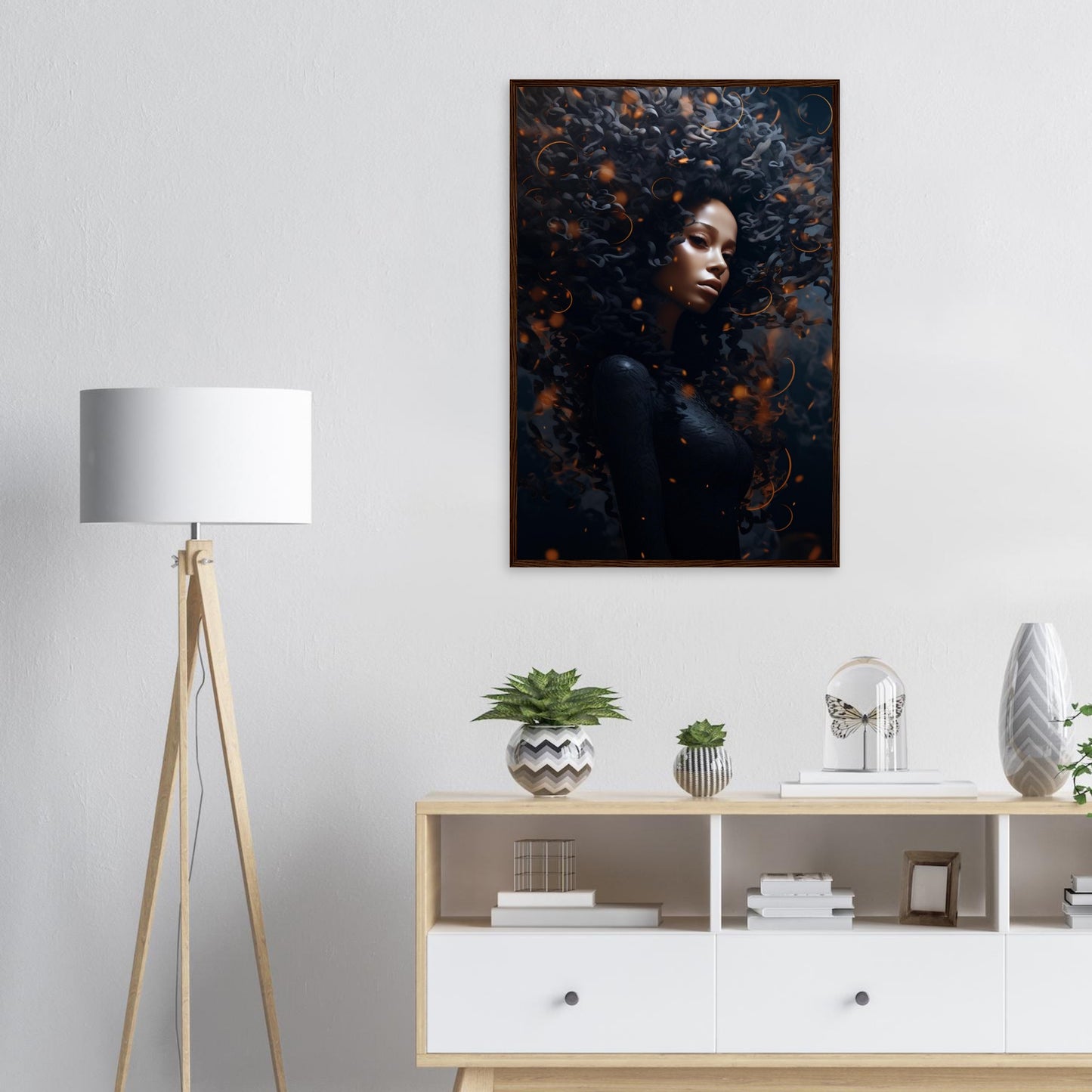 Golden Dark, Poster mit Holzrahmen - Stiers Beste