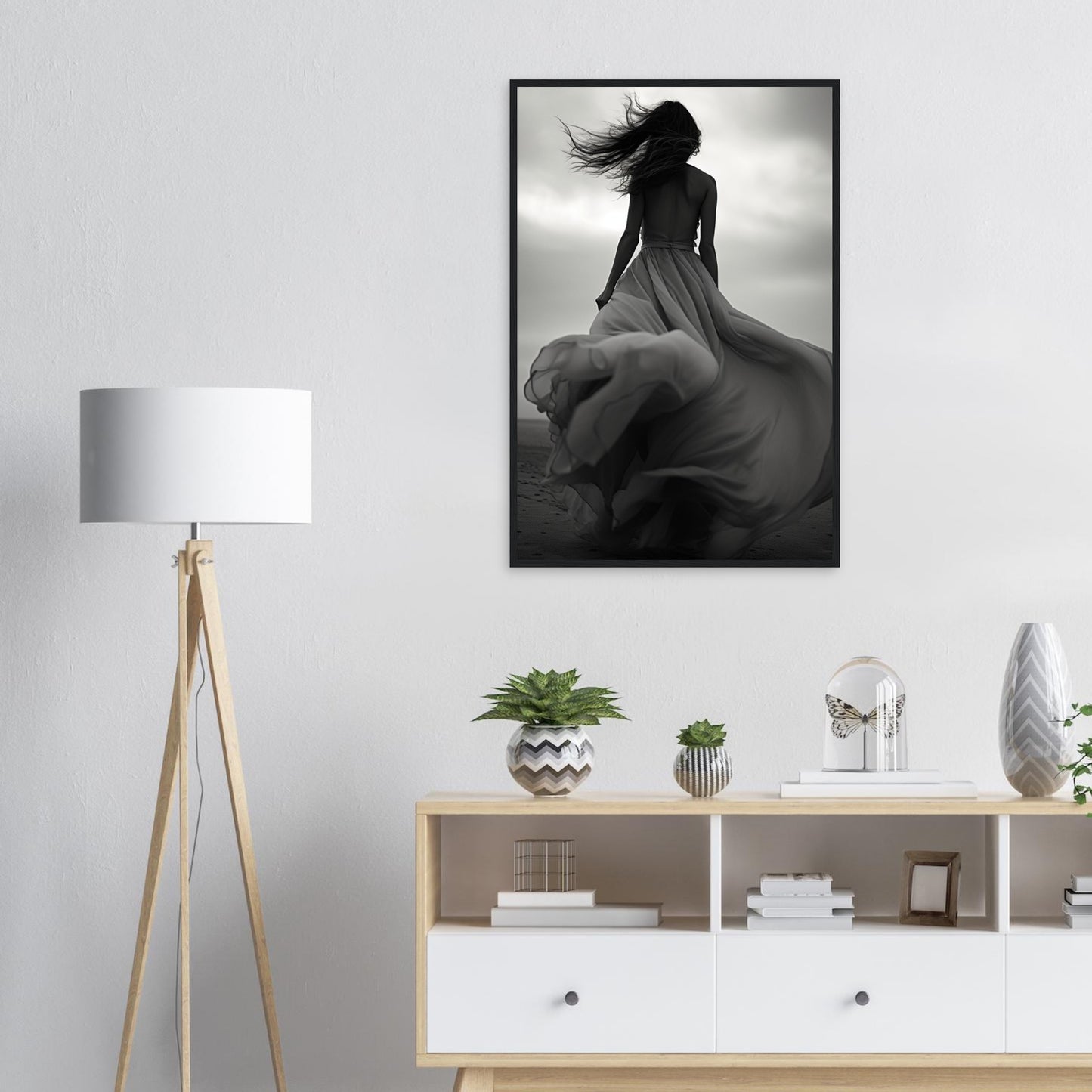 Verträumte Wege, Poster mit Holzrahmen - Stiers Beste