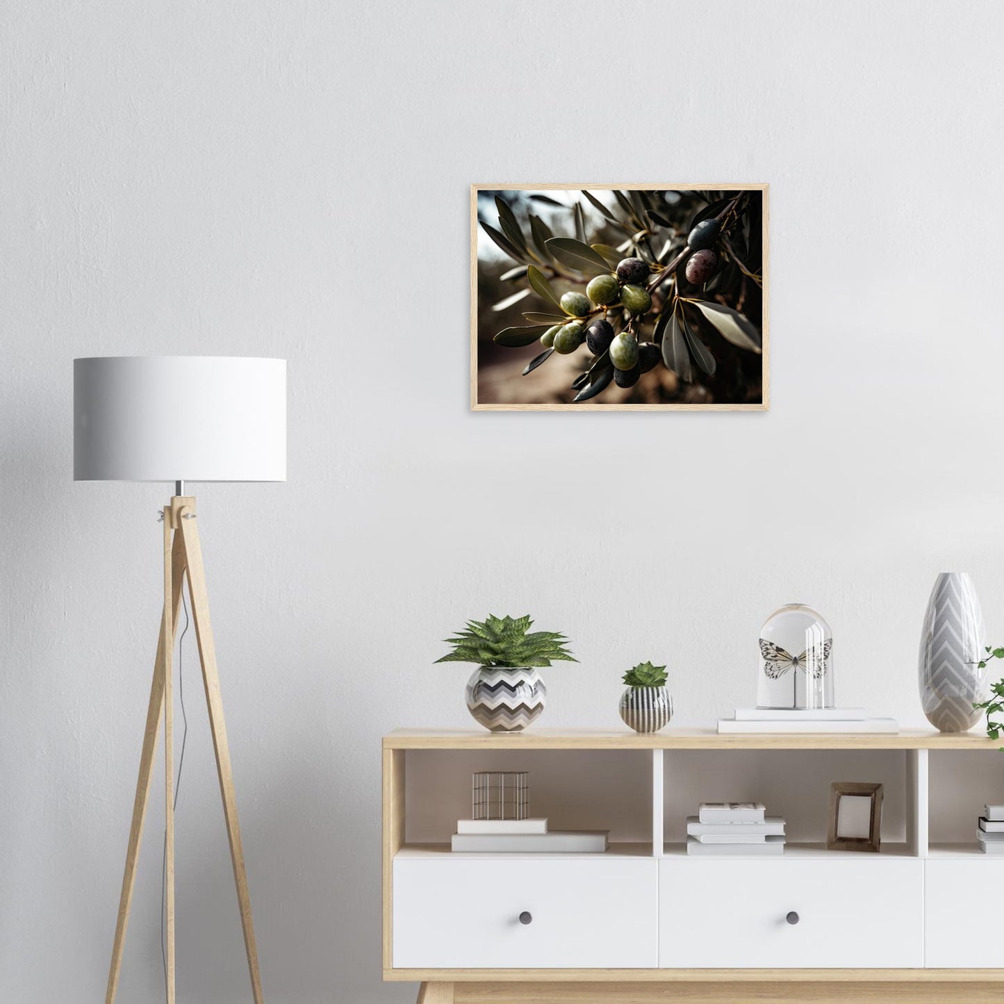 Olive Gefällig?, Poster mit Holzrahmen - Stiers Beste