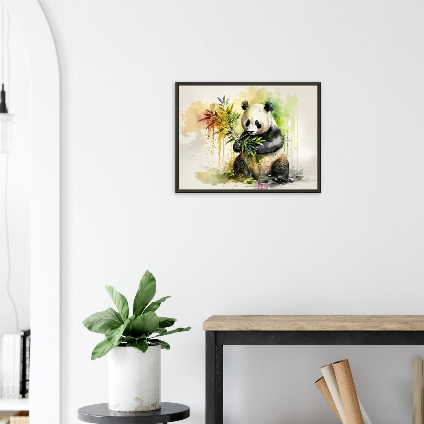 Panda Paradies, Poster mit Alurahmen - Stiersbeste