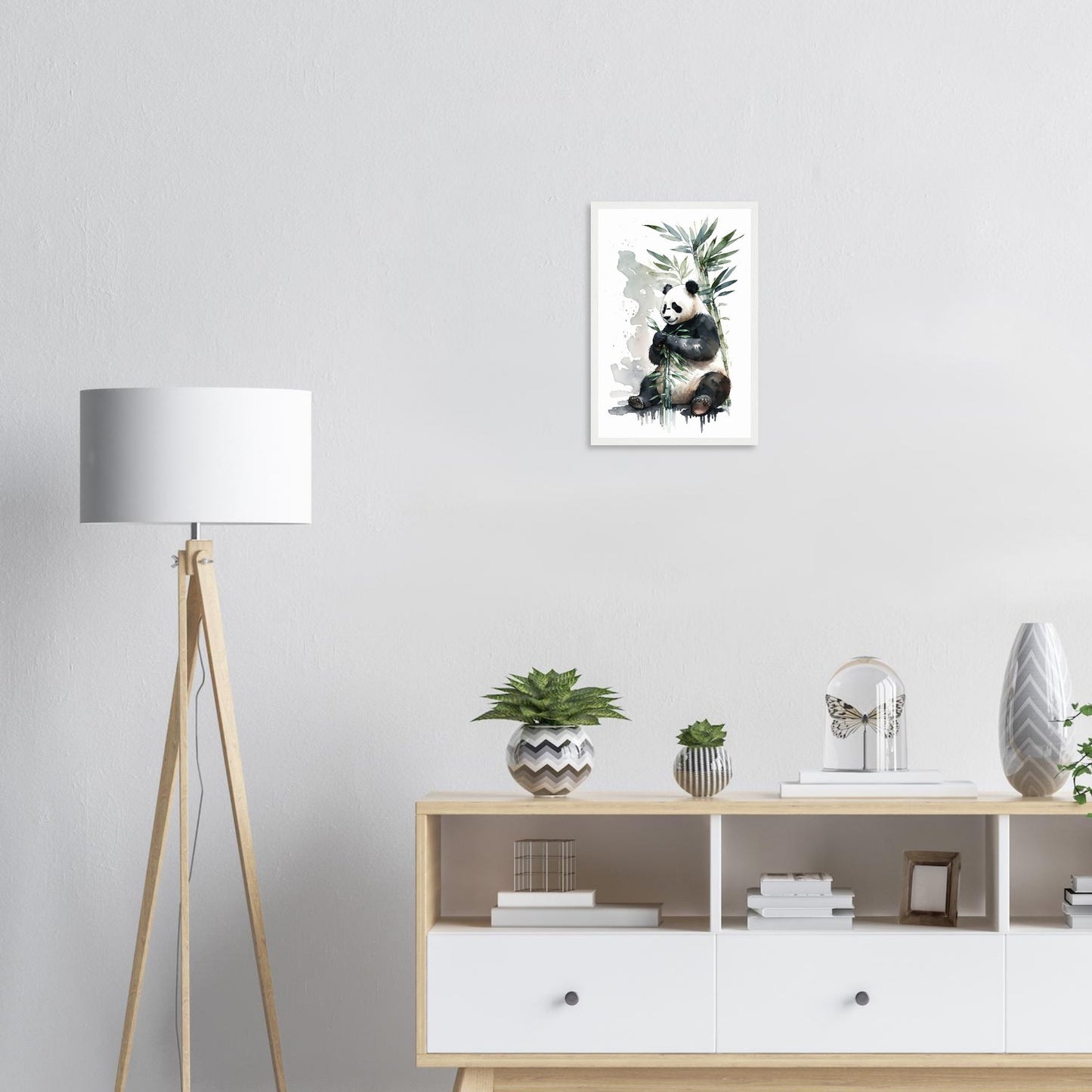 Happy Eating, Poster mit Holzrahmen - Stiersbeste