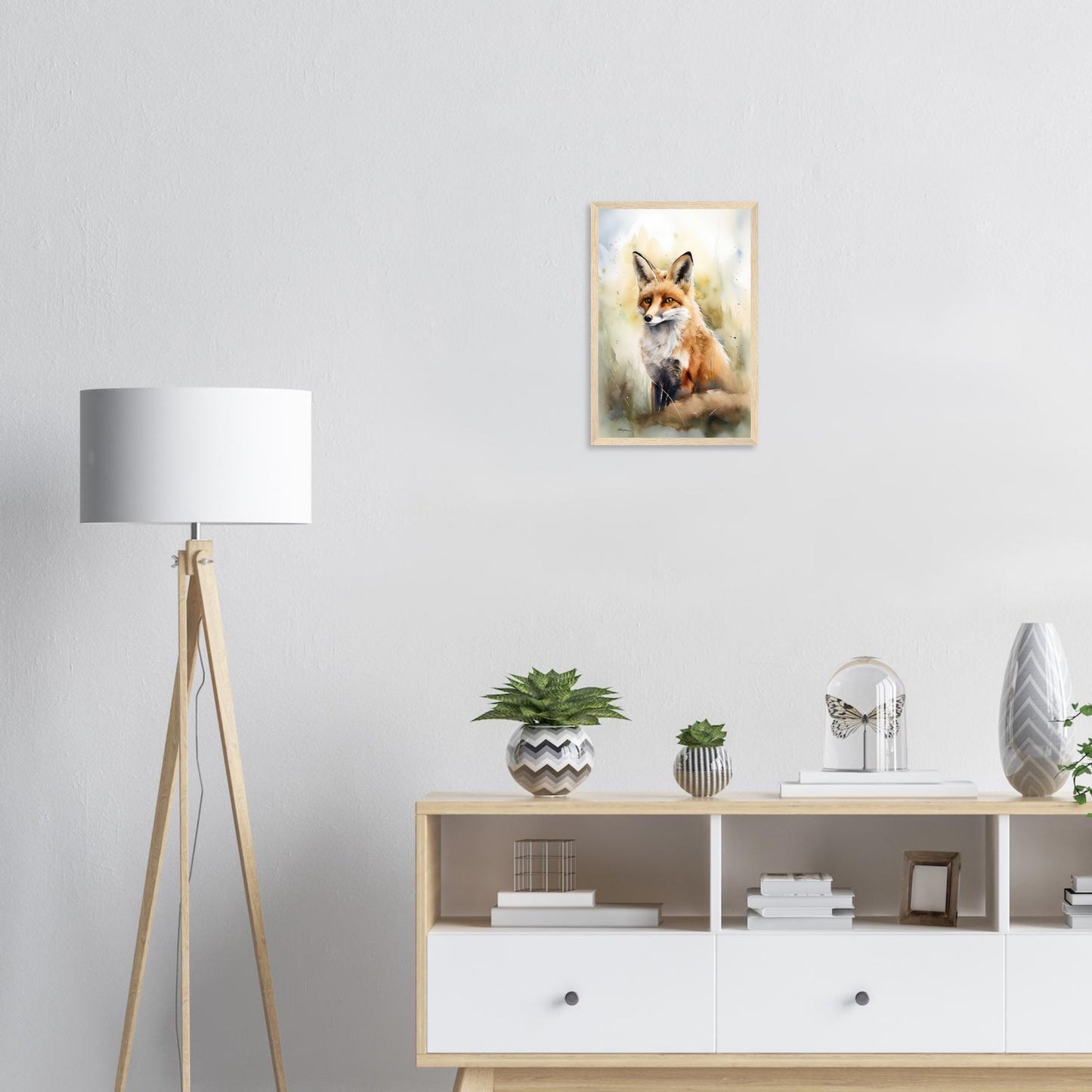Die Wildnis im Blick, Poster mit Holzrahmen - Stiersbeste