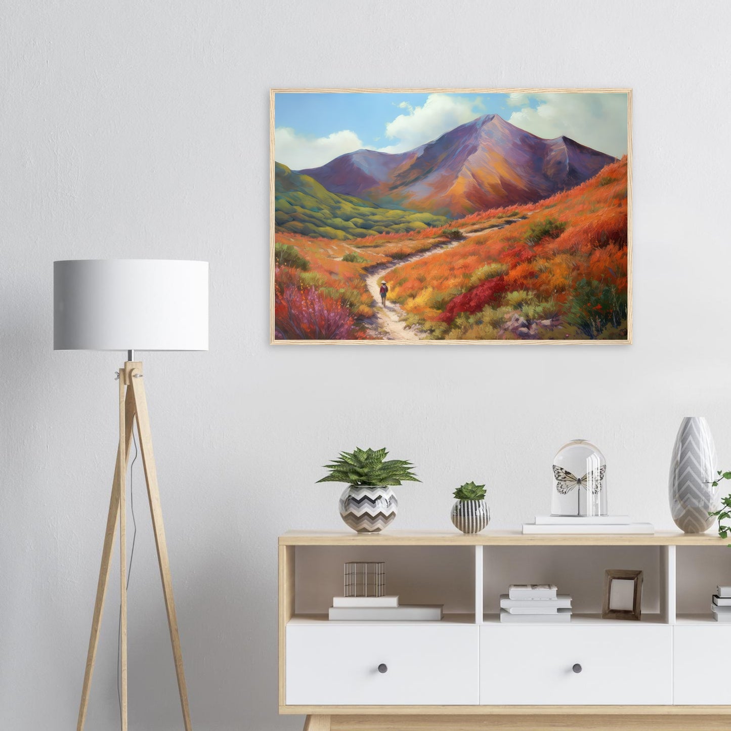 Im Herzen des Ostens, Poster mit Holzrahmen - Stiersbeste