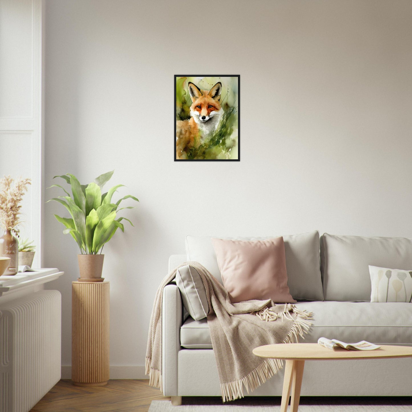 In den Augen des Fuchses, Poster mit Holzrahmen - Stiersbeste