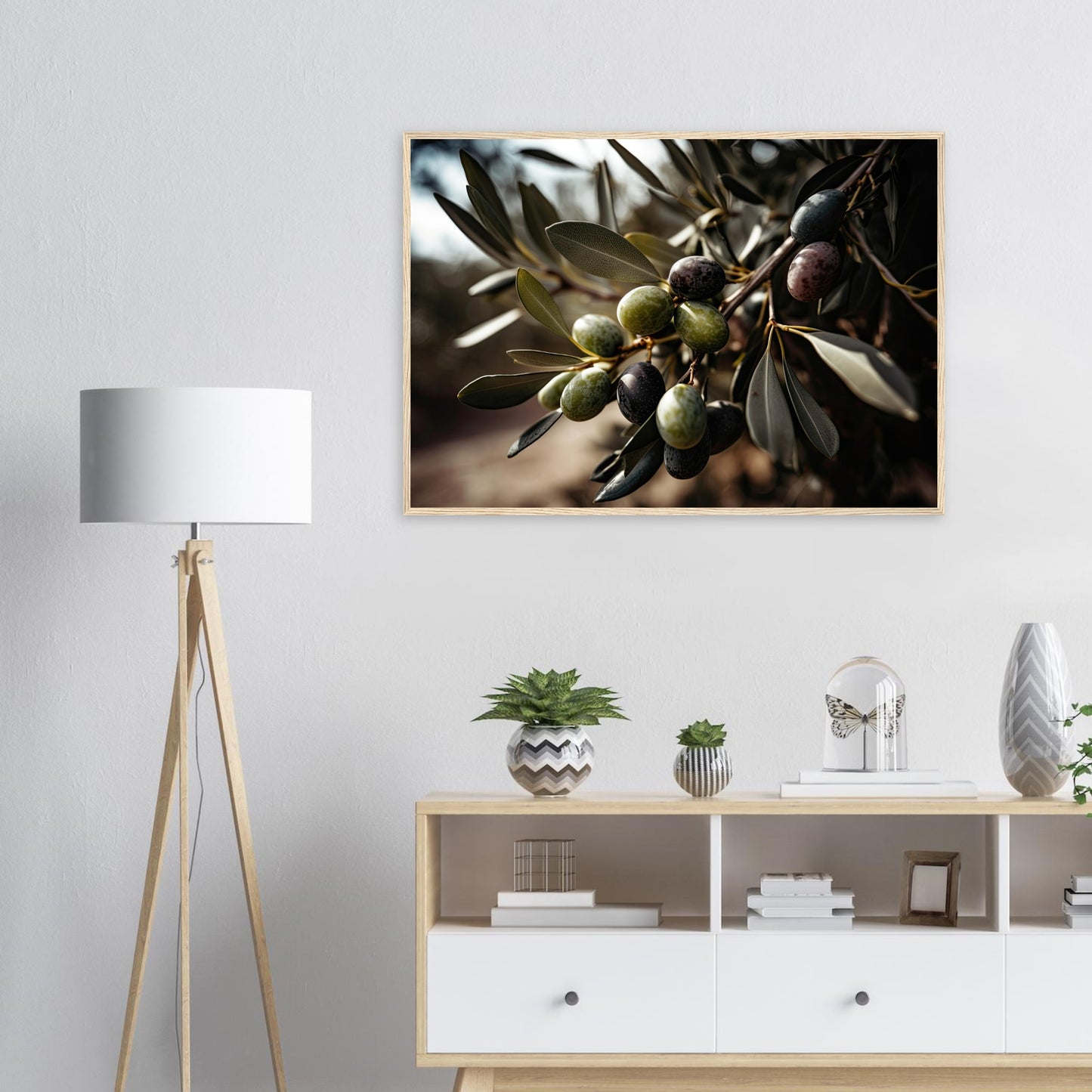 Olive Gefällig?, Poster mit Holzrahmen - Stiers Beste