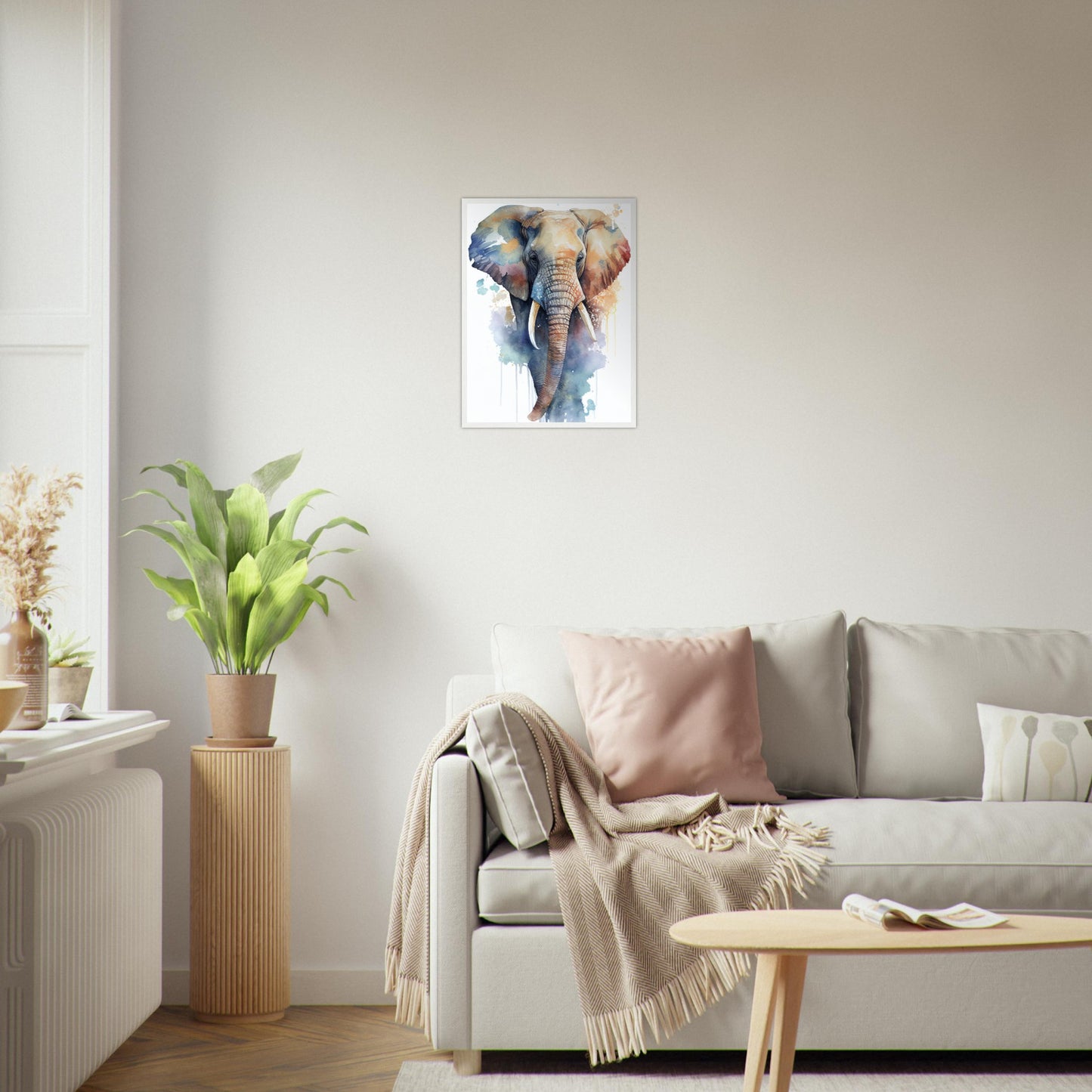 Der sanfte Riese, Poster mit Holzrahmen - Stiersbeste