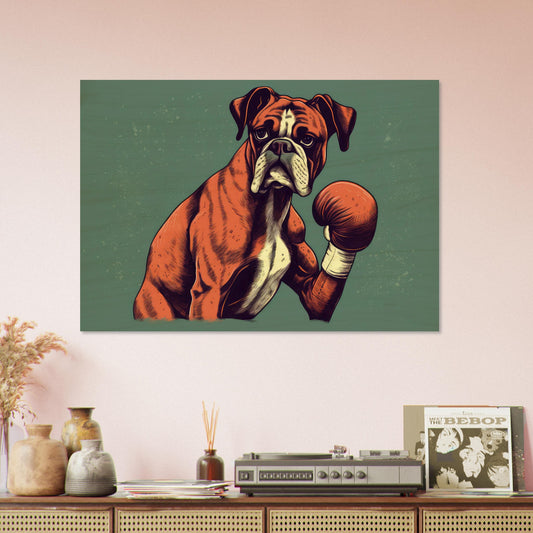 Boxer Boxer, Holzdruck - Stiersbeste