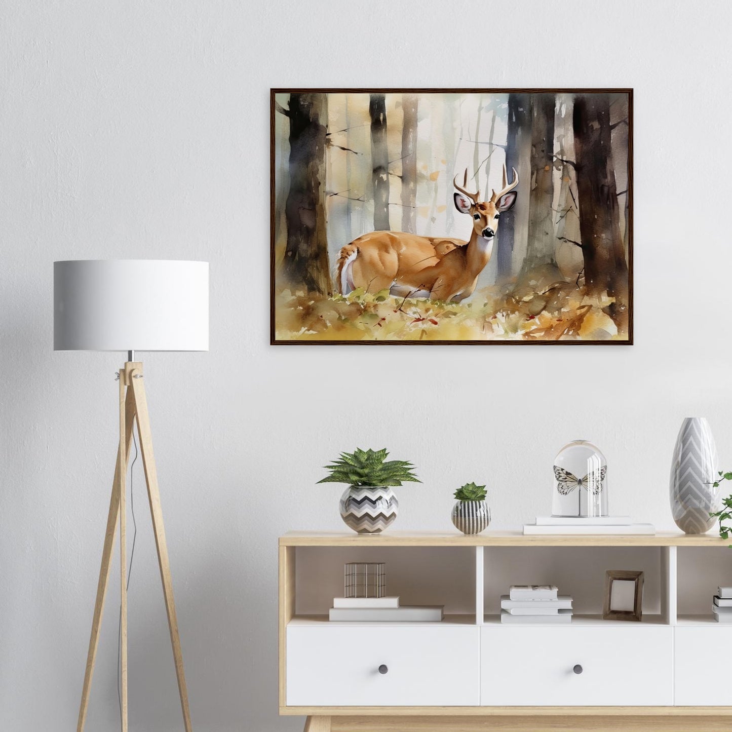 Natürliche Anmut, Poster mit Holzrahmen - Stiersbeste