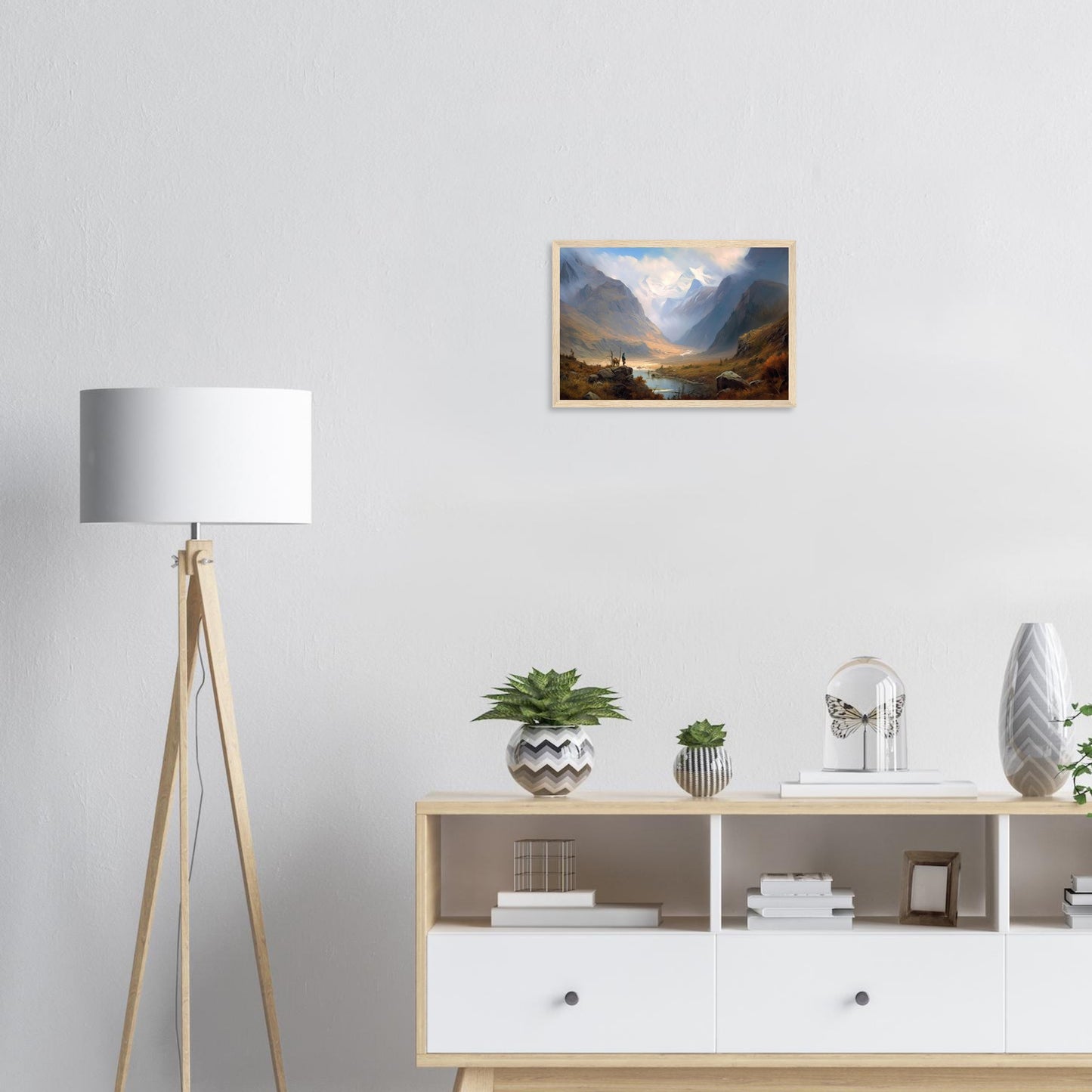 Mongolische Abenteuer, Poster mit Holzrahmen - Stiersbeste