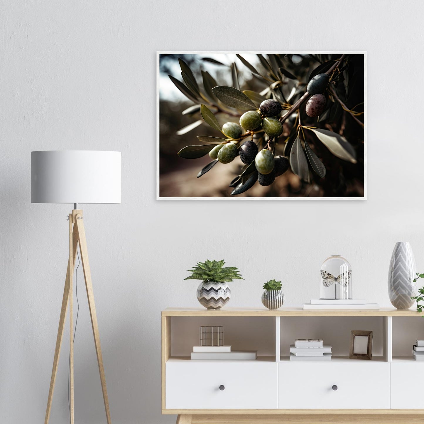Olive Gefällig?, Poster mit Holzrahmen - Stiers Beste