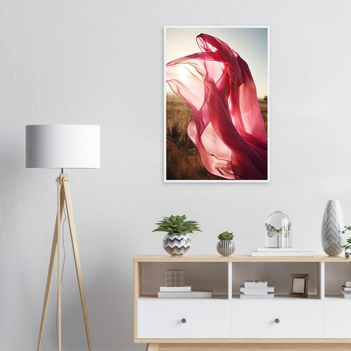 Pink Dance, Poster mit Holzrahmen - Stiers Beste
