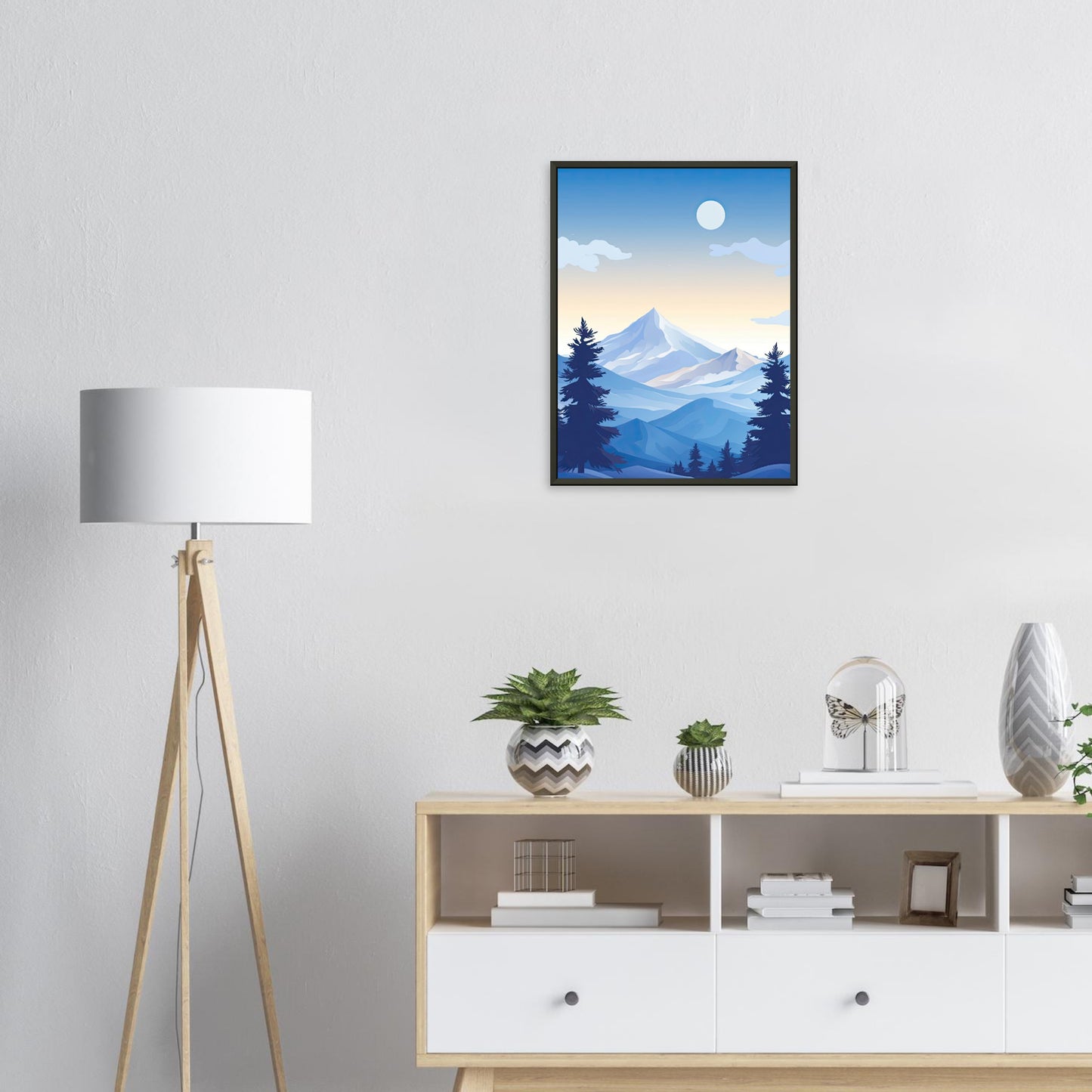 Blue Mountain, Poster mit Alurahmen - Stiers Beste
