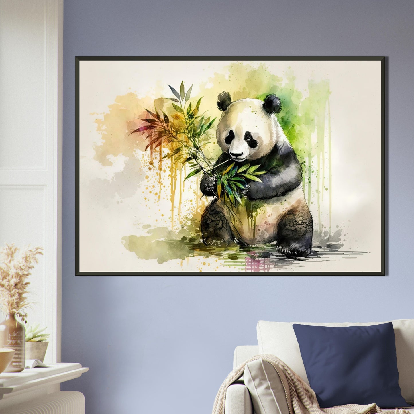 Panda Paradies, Poster mit Alurahmen - Stiersbeste