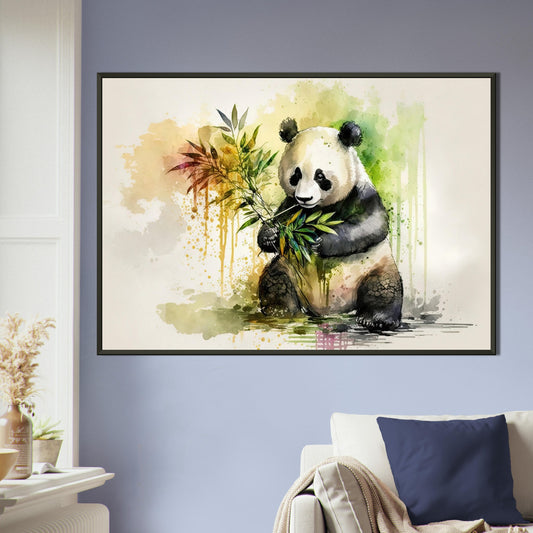 Panda Paradies, Poster mit Alurahmen - Stiersbeste