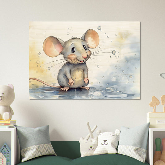 Happy Mouse, Holzdruck - Stiersbeste
