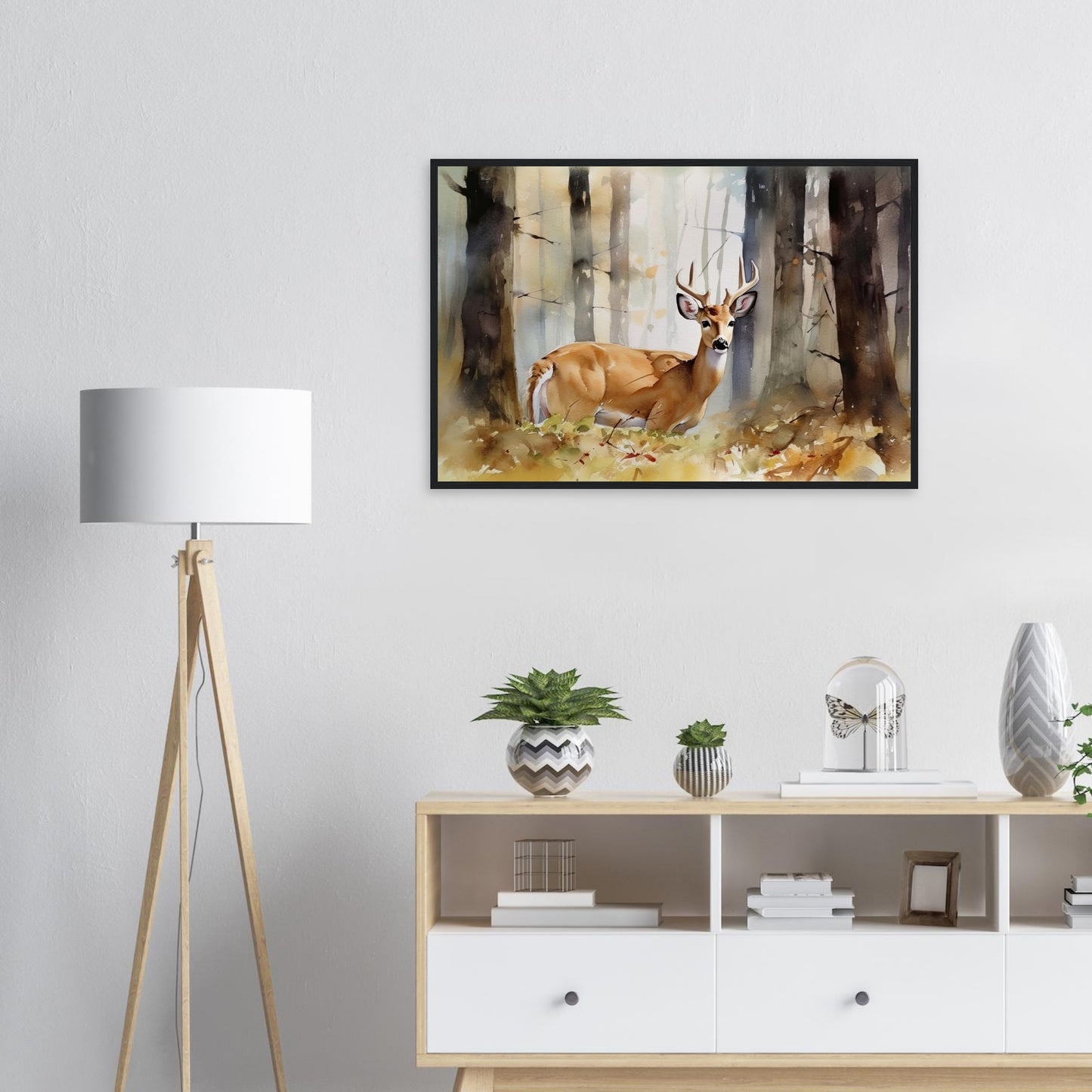 Natürliche Anmut, Poster mit Holzrahmen - Stiersbeste