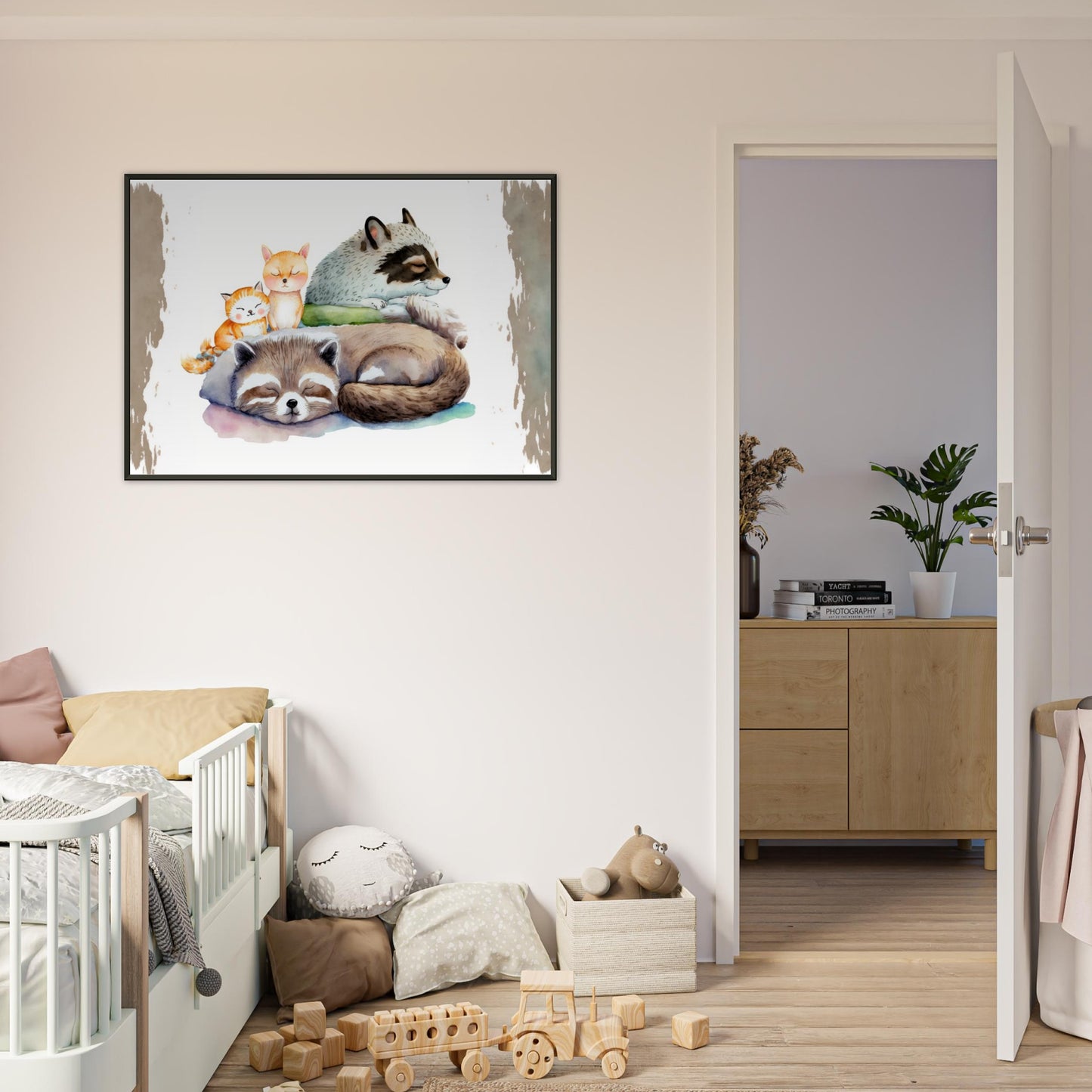 Sleeping Connection, Poster mit Alurahmen - Stiersbeste