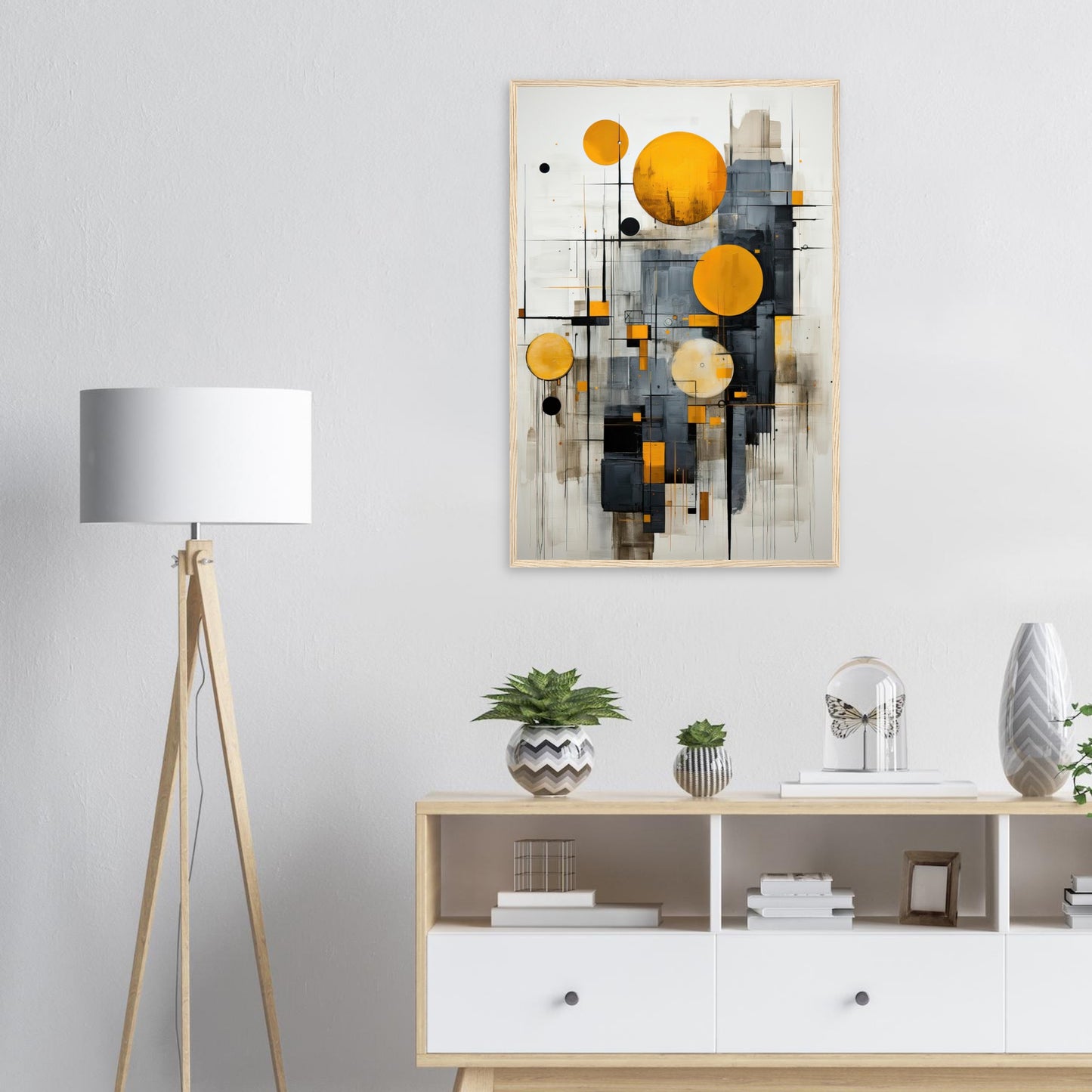 Golden Bubble, Poster mit Holzrahmen - Stiers Beste