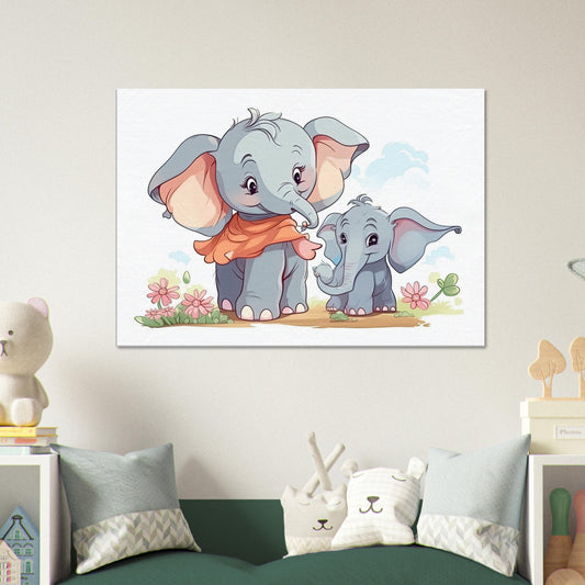 Elephant Cutie, Leinwanddruck - Stiersbeste