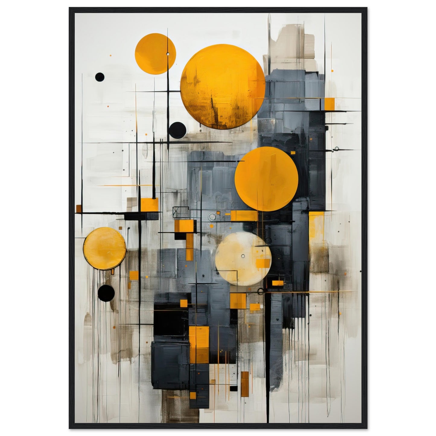 Golden Bubble, Poster mit Holzrahmen - Stiers Beste