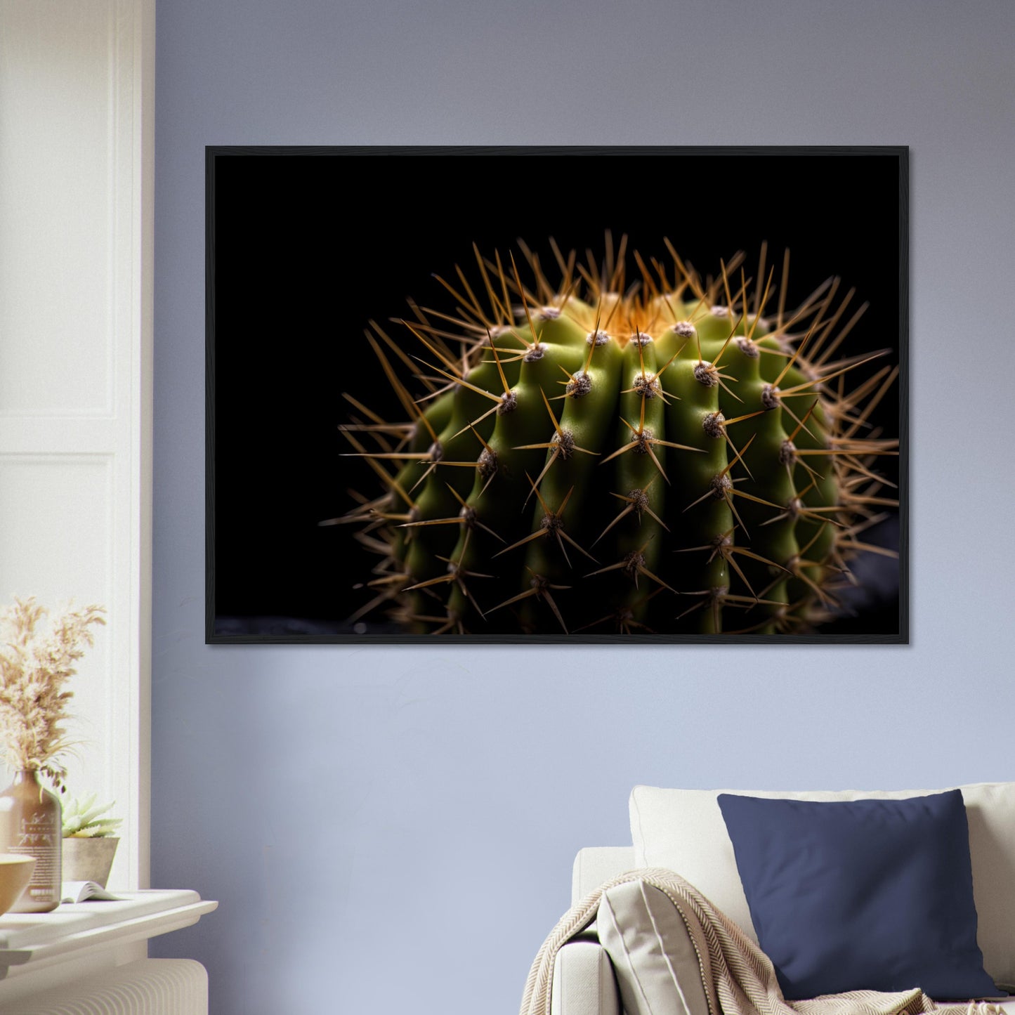 Kaktus in the Studio, Poster mit Holzrahmen - Stiers Beste