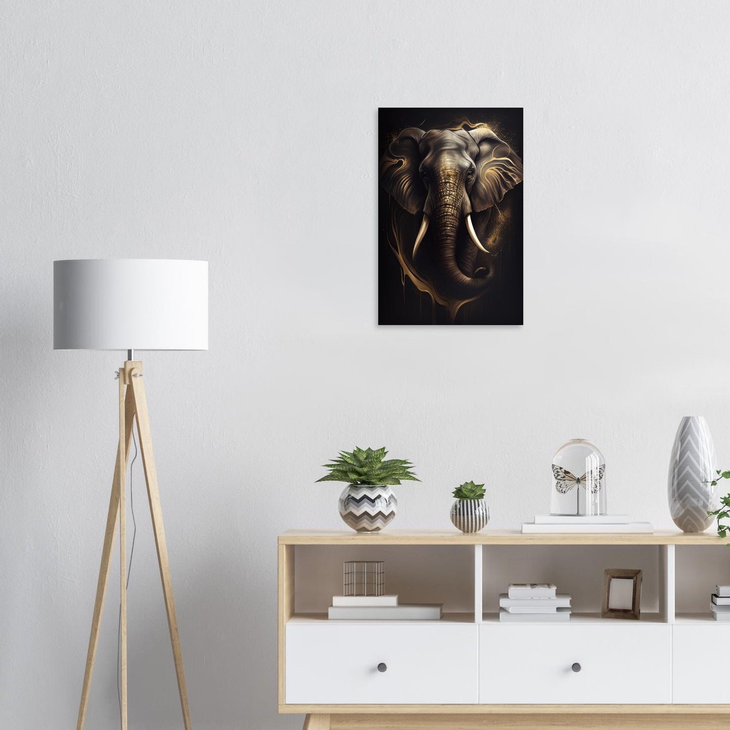 Goldener Blick des Elefanten - Stiersbeste