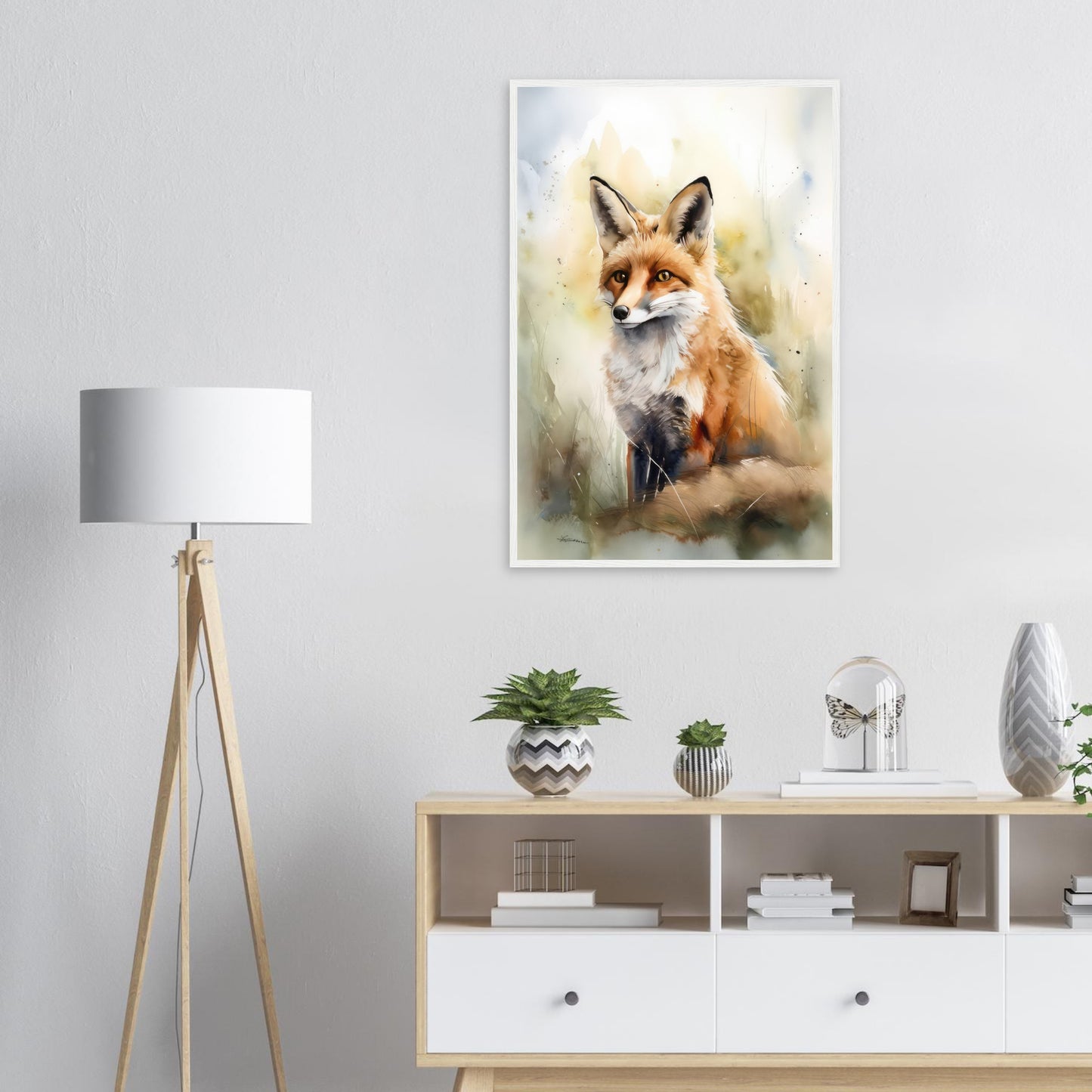 Die Wildnis im Blick, Poster mit Holzrahmen - Stiersbeste