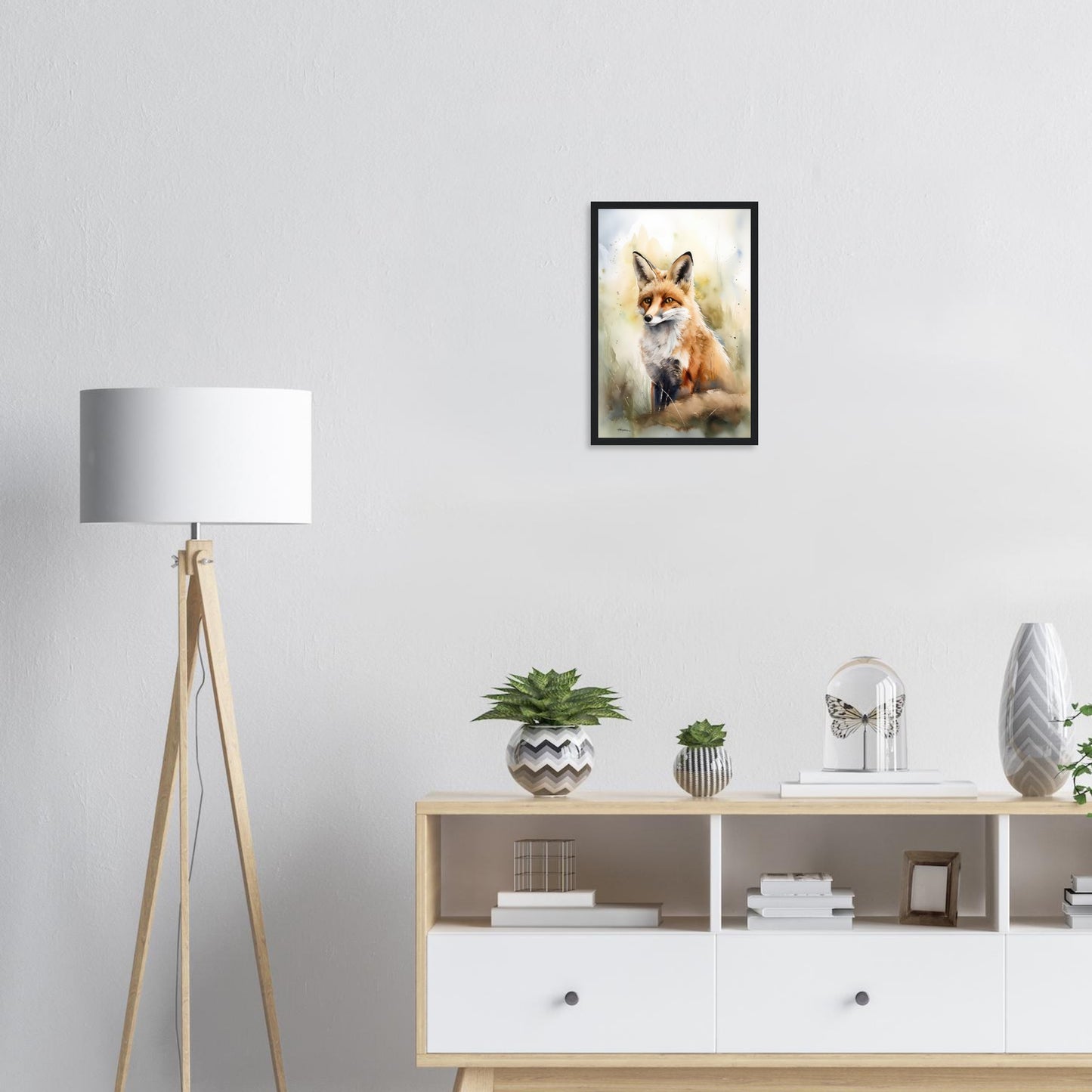 Die Wildnis im Blick, Poster mit Holzrahmen - Stiersbeste