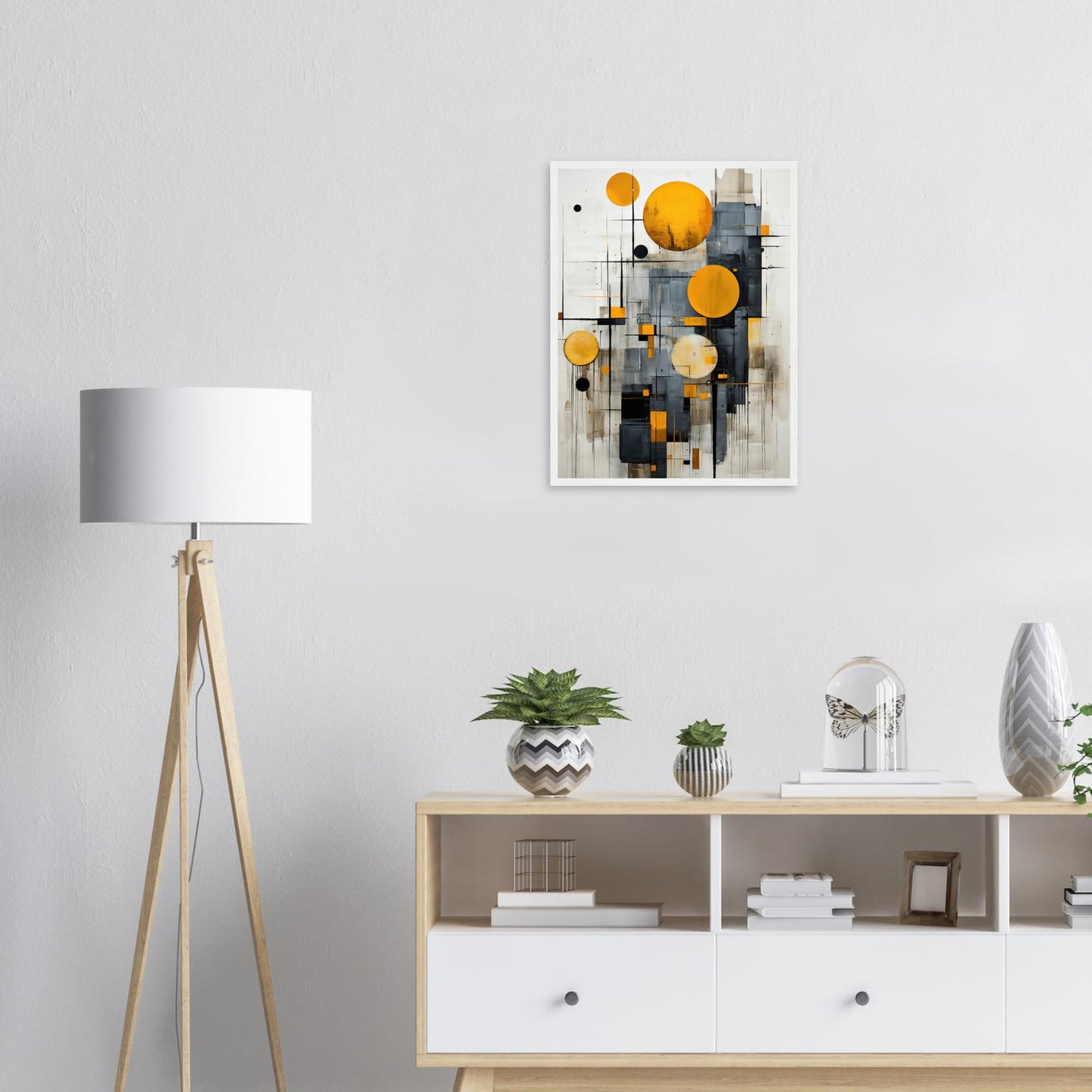 Golden Bubble, Poster mit Holzrahmen - Stiers Beste