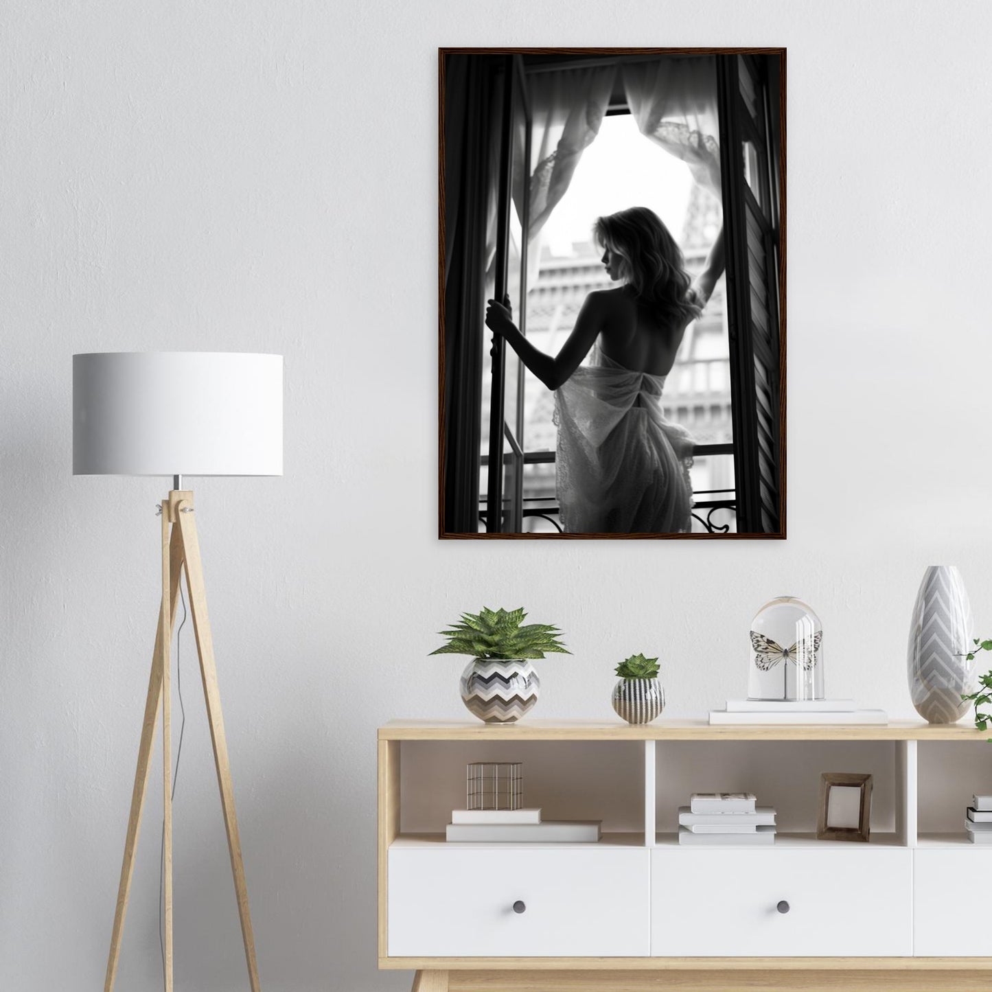 Open Window, Poster mit Holzrahmen - Stiers Beste