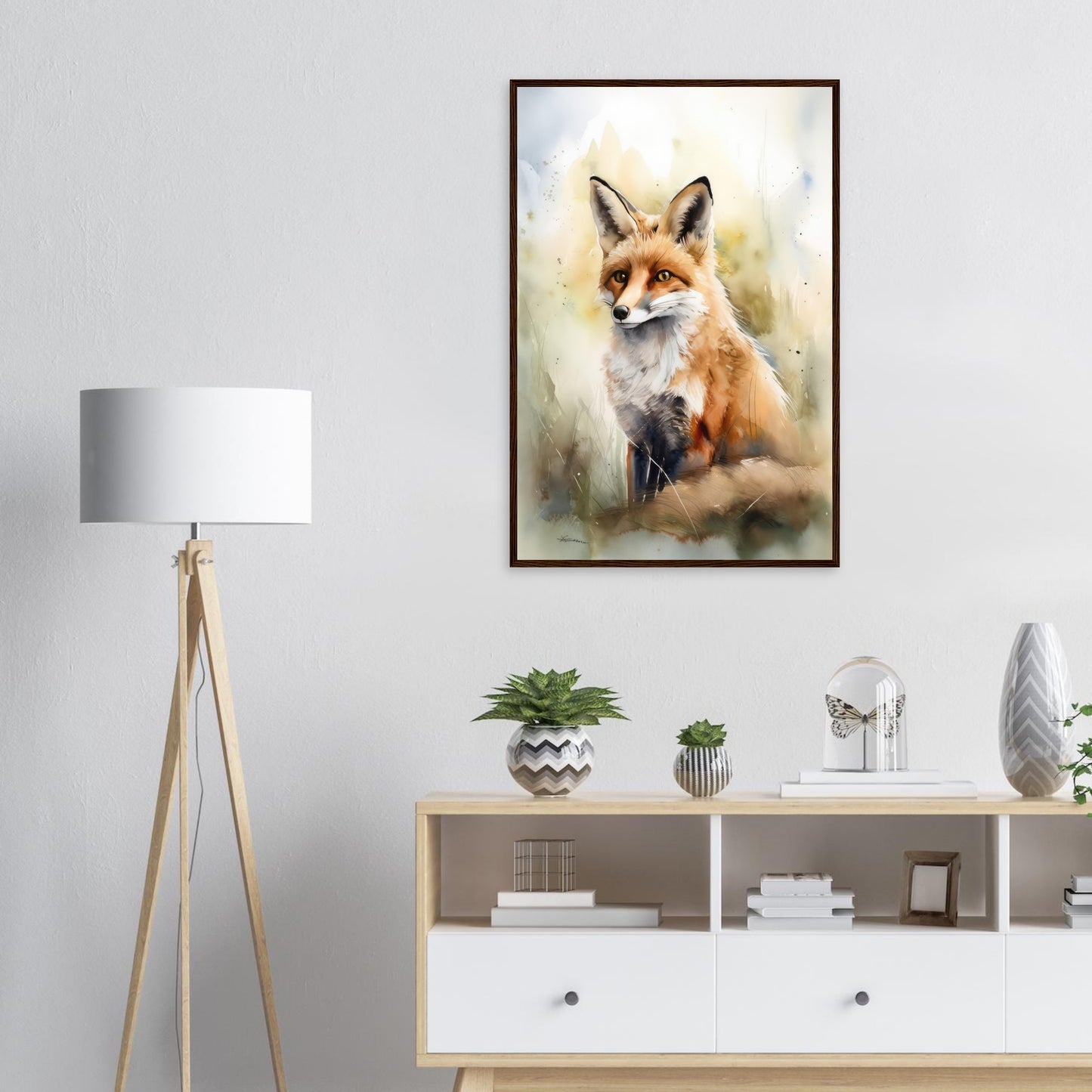 Die Wildnis im Blick, Poster mit Holzrahmen - Stiersbeste