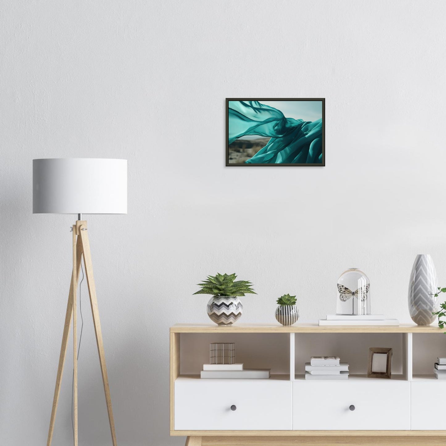 Blauer Wind, Poster mit Alurahmen - Stiers Beste