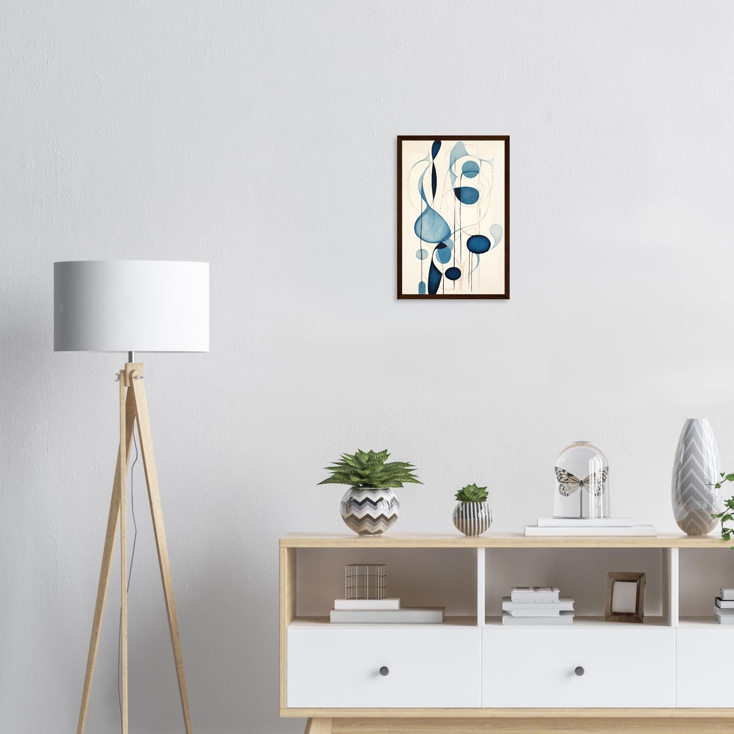 Blue Tear, Poster mit Holzrahmen - Stiers Beste