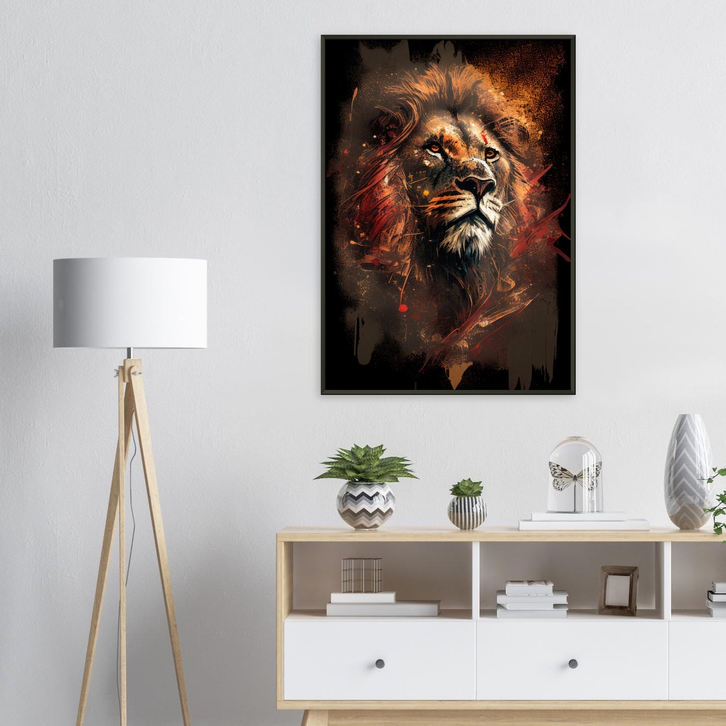 Majestätischer Blick, Poster mit Alurahmen - Stiersbeste