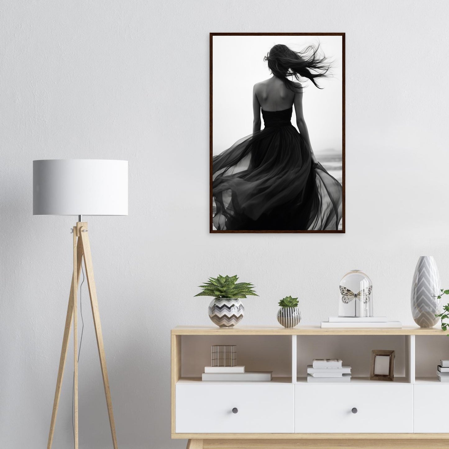 Windböe, Poster mit Holzrahmen - Stiers Beste
